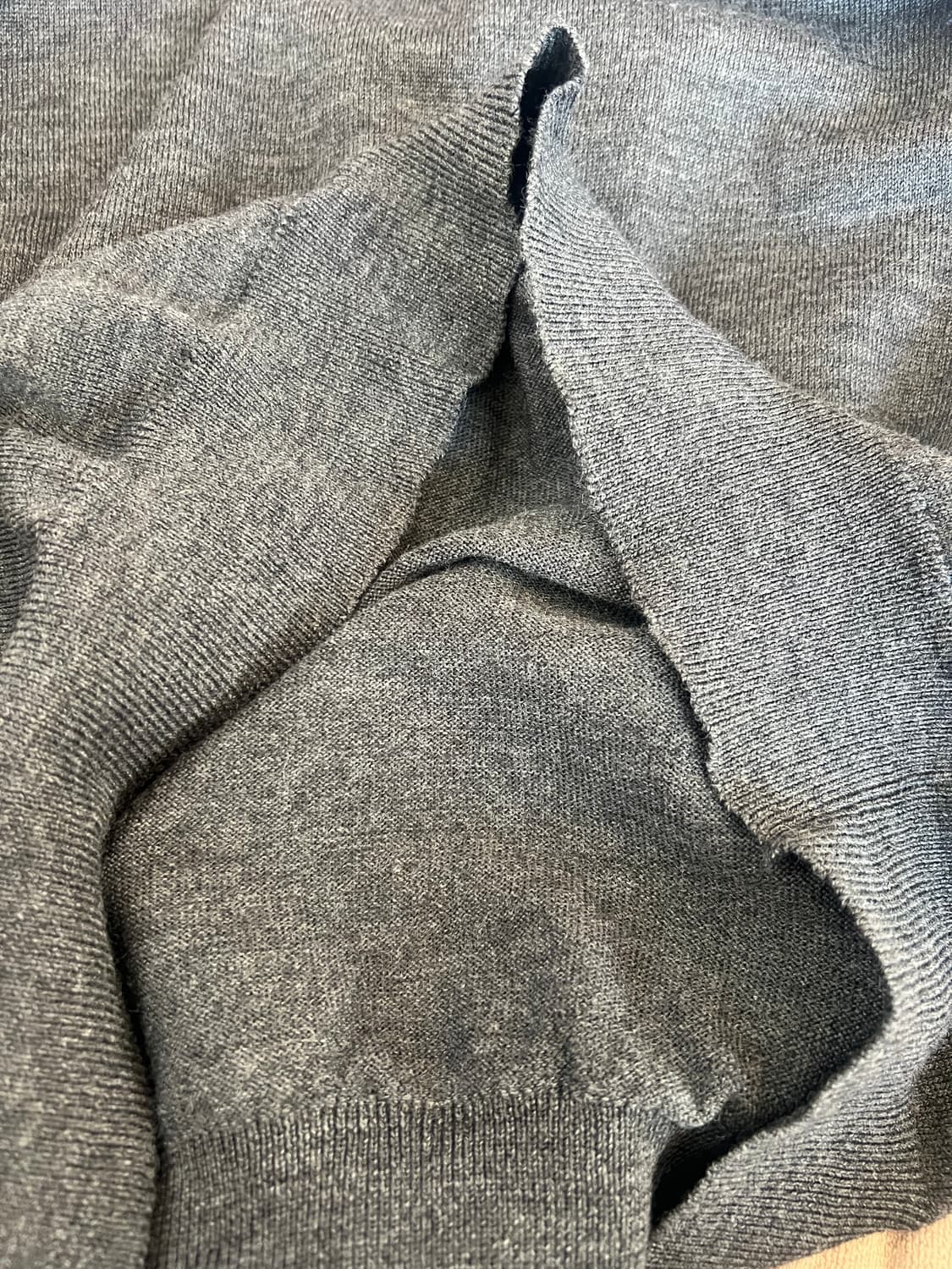 아쿠아스큐텀 남성 그레이 하프터틀넥니트 울니트 상품이미지6