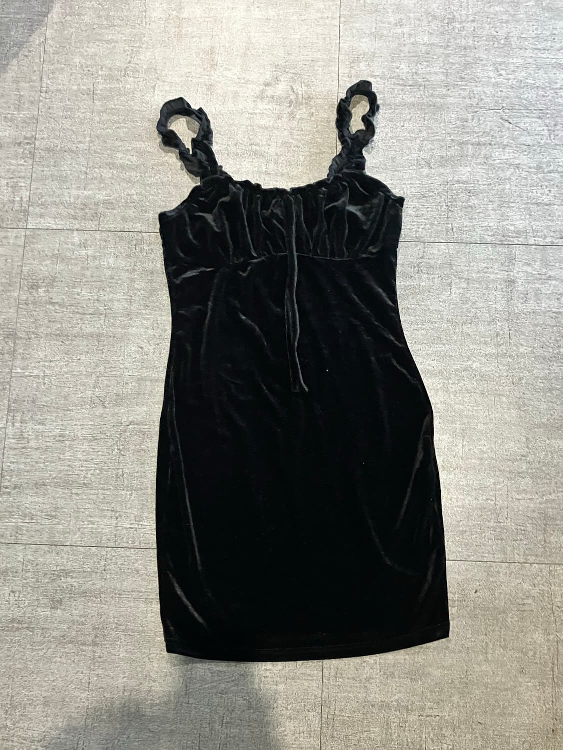 일본빈티지 하구미모리걸 핀터깔y2k 보헤미안 벨벳 슬립원피스 상품이미지1