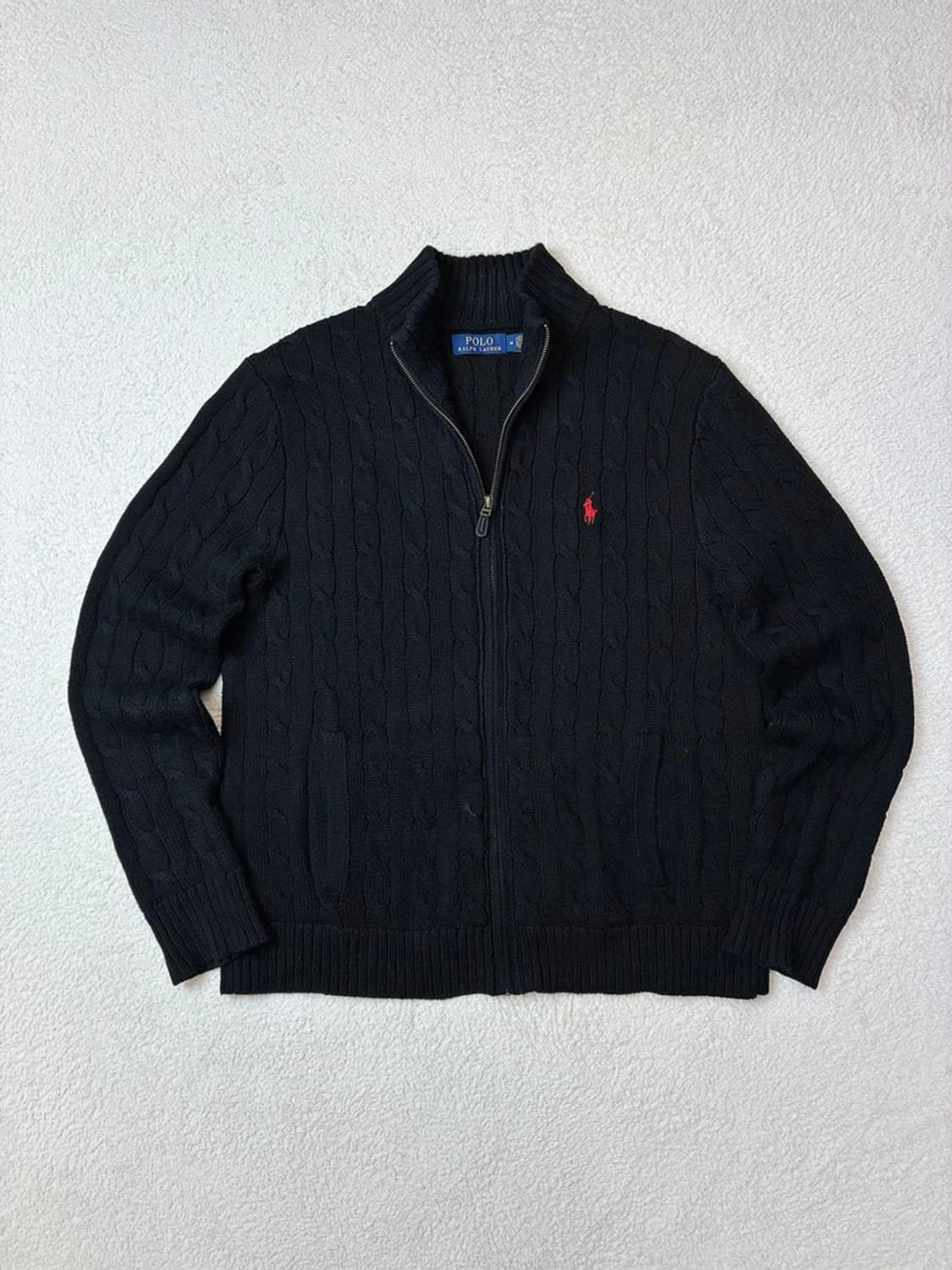 폴로 랄프로렌 아이코닉 케이블 니트 지퍼 스웨터 PN5858 상품이미지1