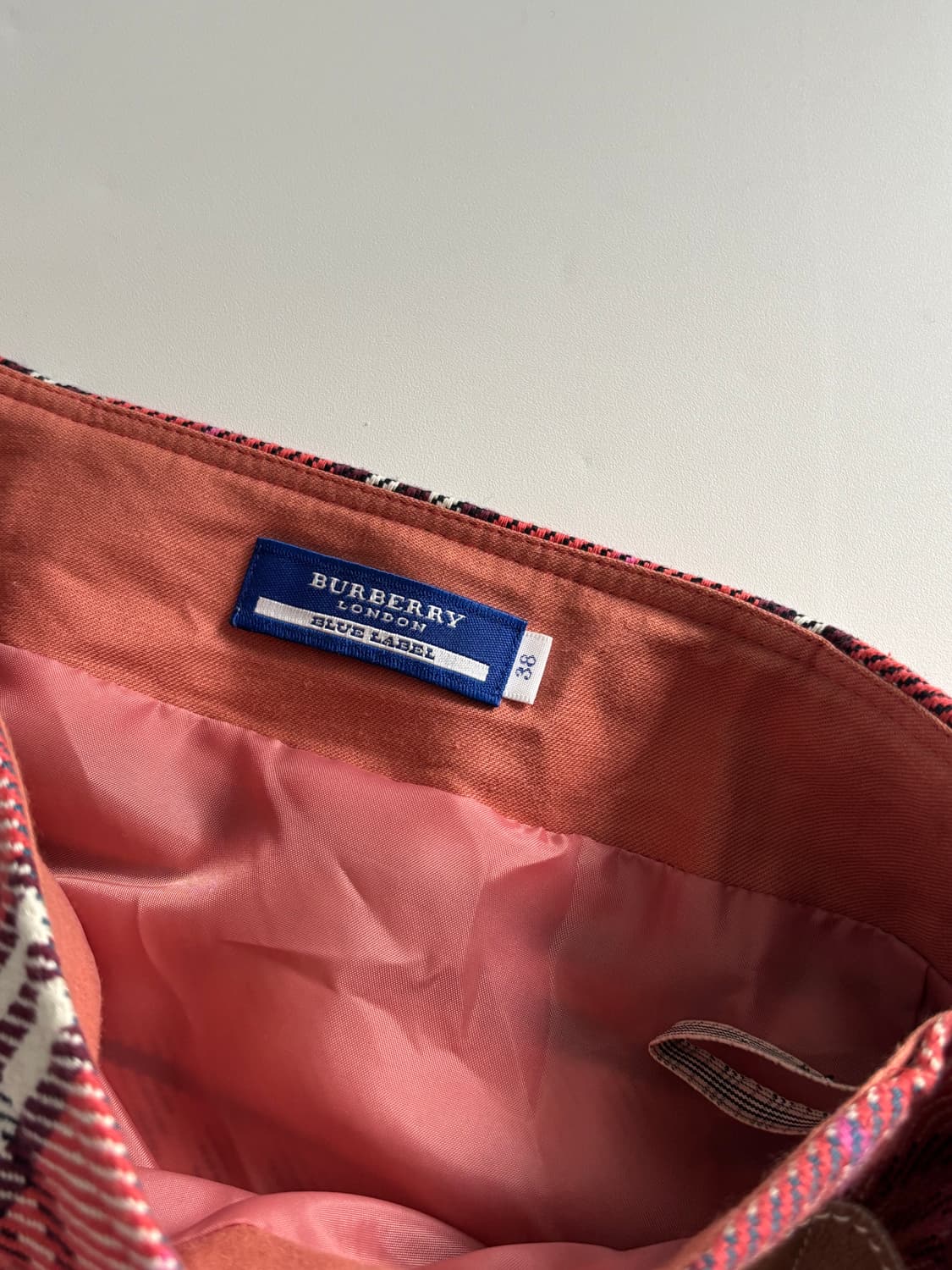 Burberry 버버리 블루라벨 핑크 노바체크 버클 스커트 상품이미지3