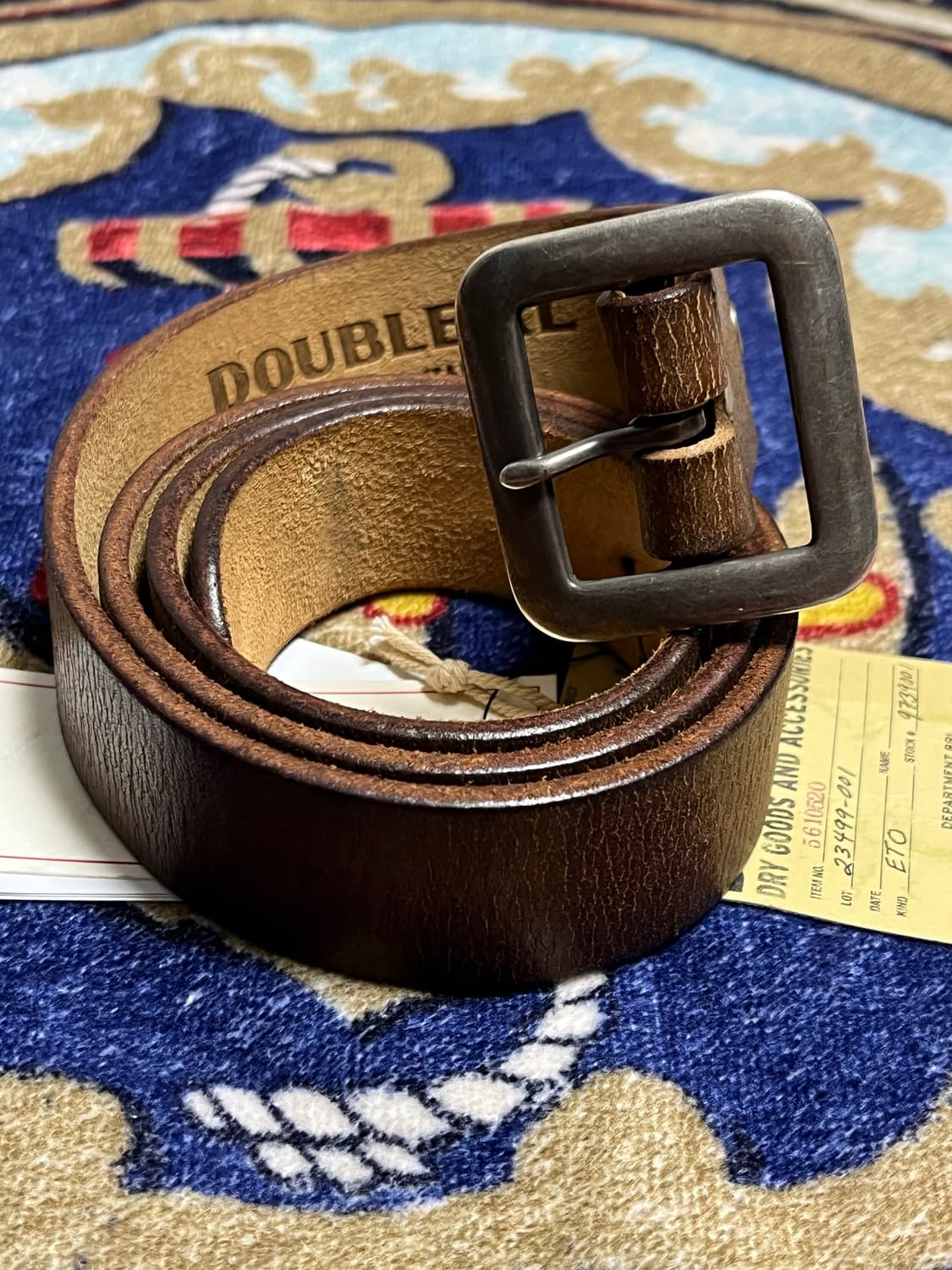 더블알엘 (RRL) 핸드버니시 브라운 벨트 상품이미지1