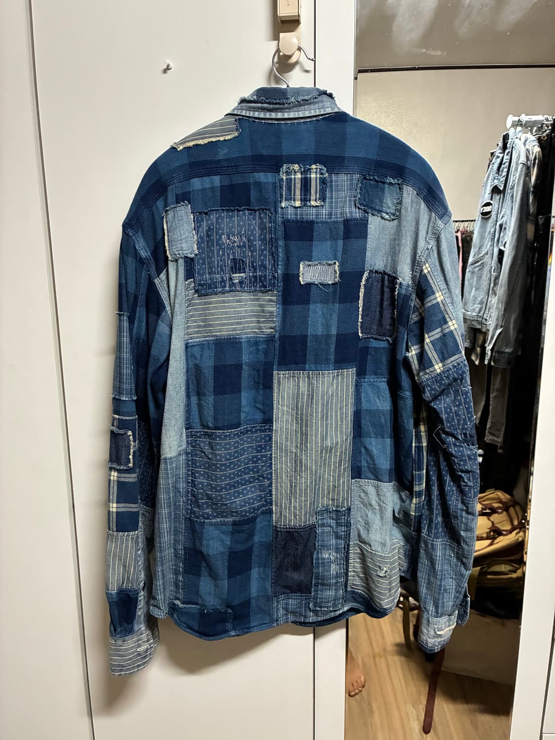 [새상품] 폴로랄프로렌 클래식핏 인디고 패치워크 워크셔츠 100/L 상품이미지2