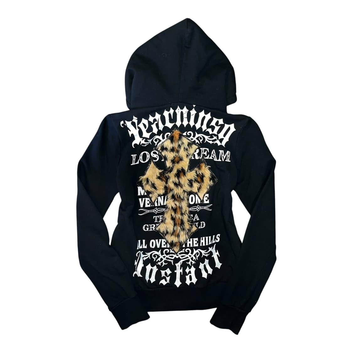 M.K.R 엠케이알 호피퍼십자 프린팅 후드집업 펑크갸루y2k 상품이미지1