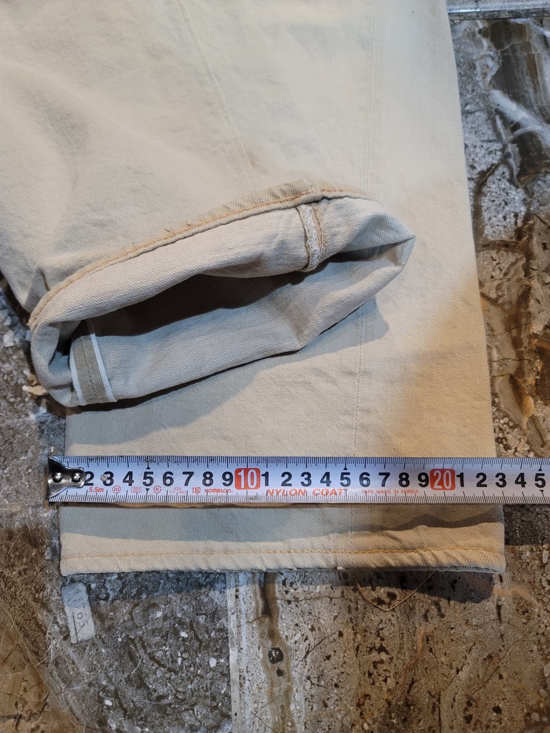 웨어하우스 오트밀 신치백 셀비지 워크팬츠  상품이미지8