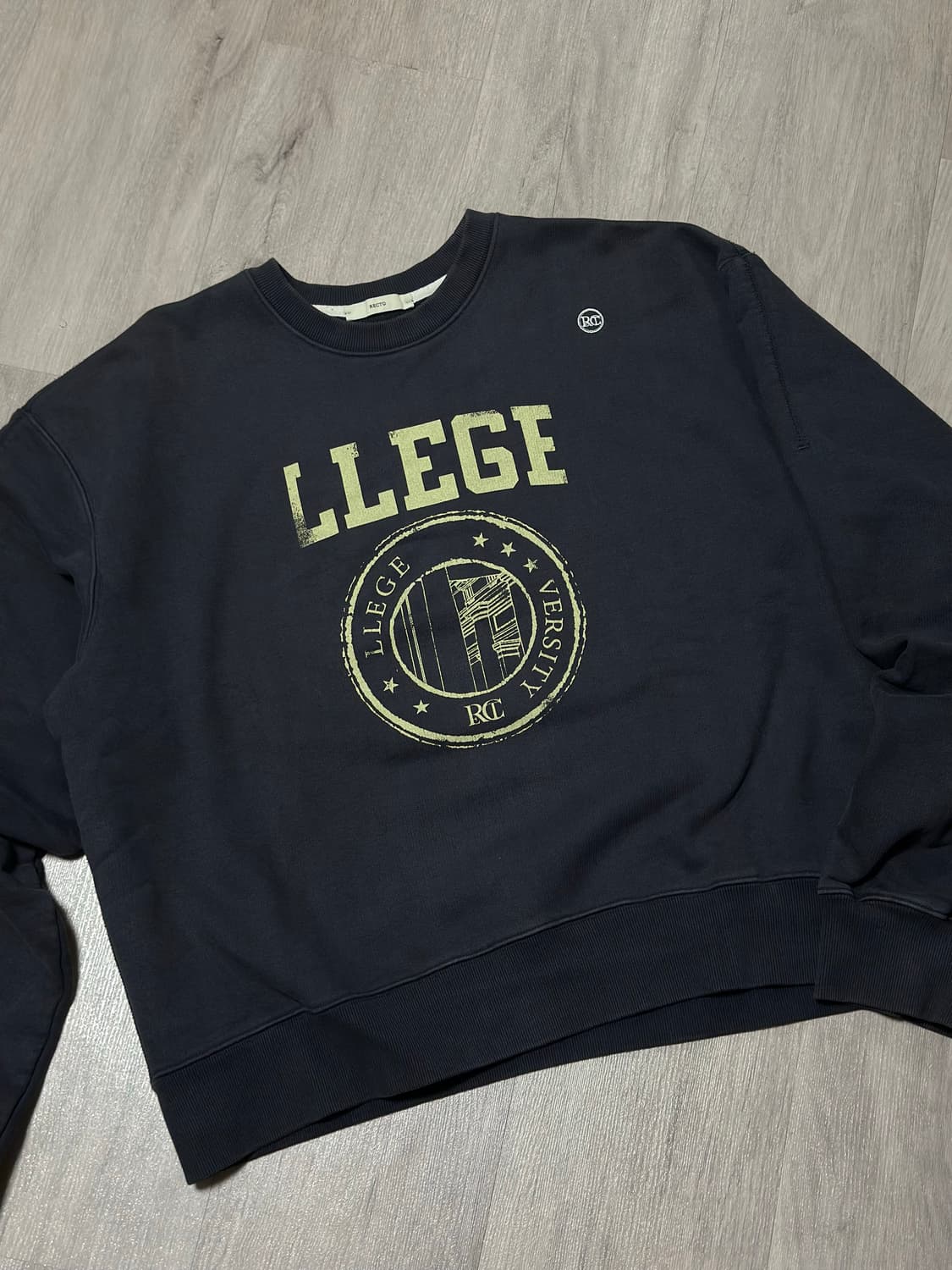 [OS] 렉토 스웻셔츠 맨투맨 초판 블루이쉬 차콜 상품이미지1