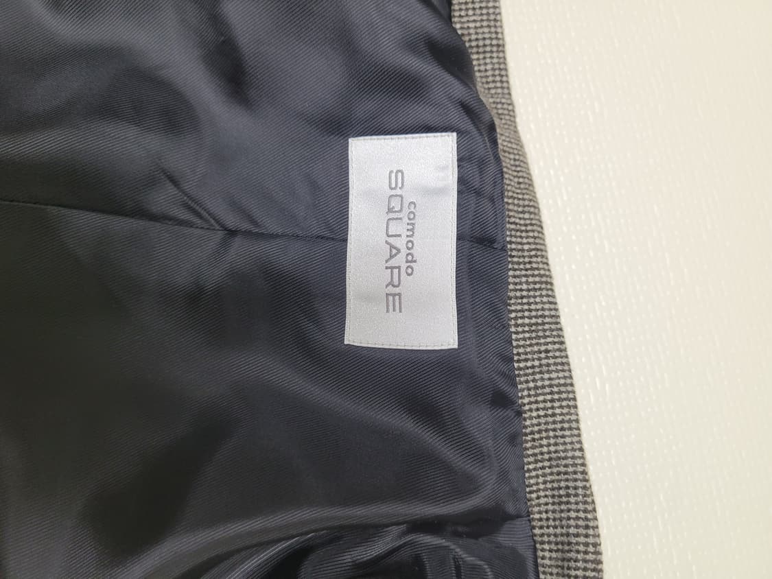 코모도스퀘어 COMODO 1버튼 모직 체크 조끼 100 브라운 상품이미지9