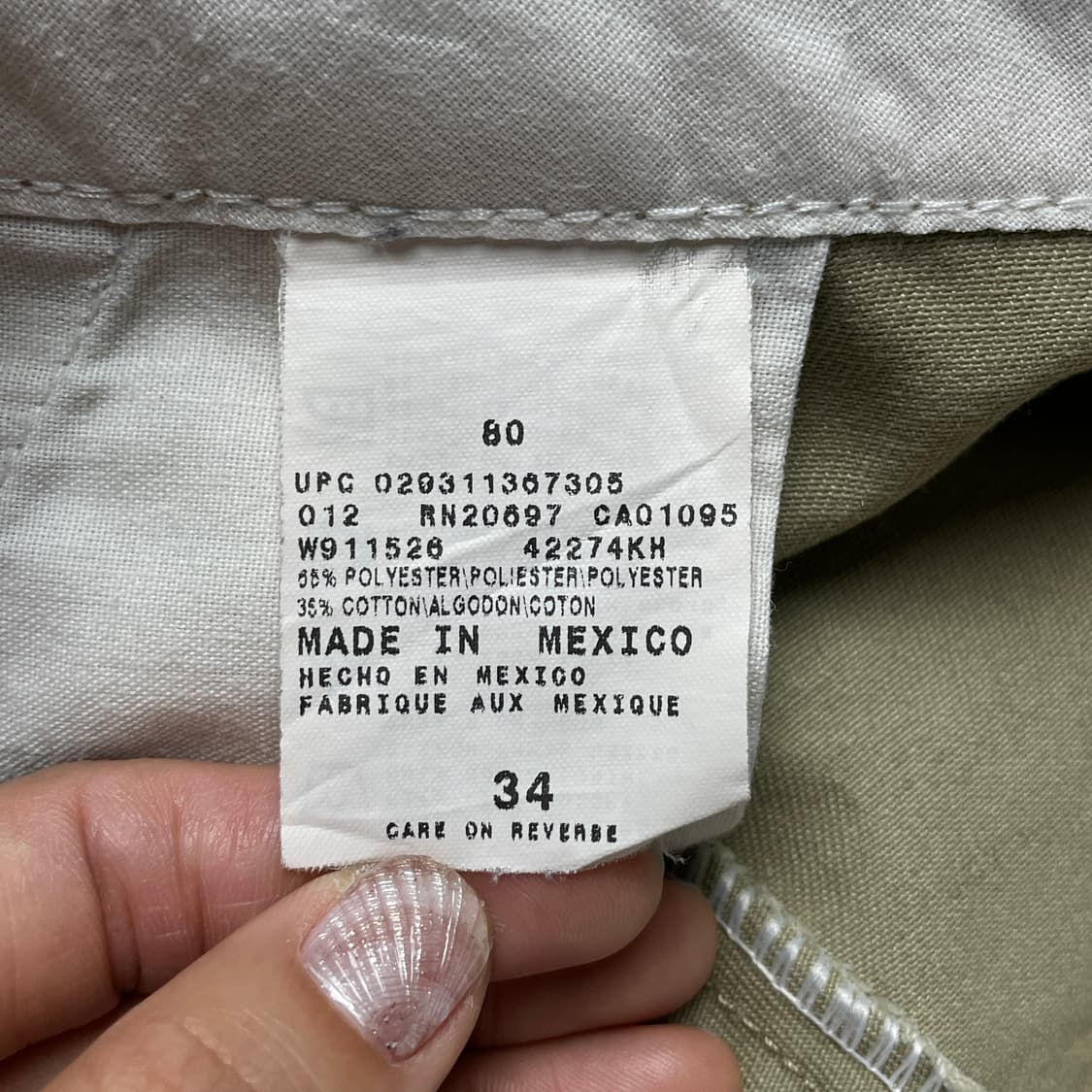 DICKIES 00s 디키즈42274 베이지 버뮤다 하프팬츠 A01122 상품이미지10