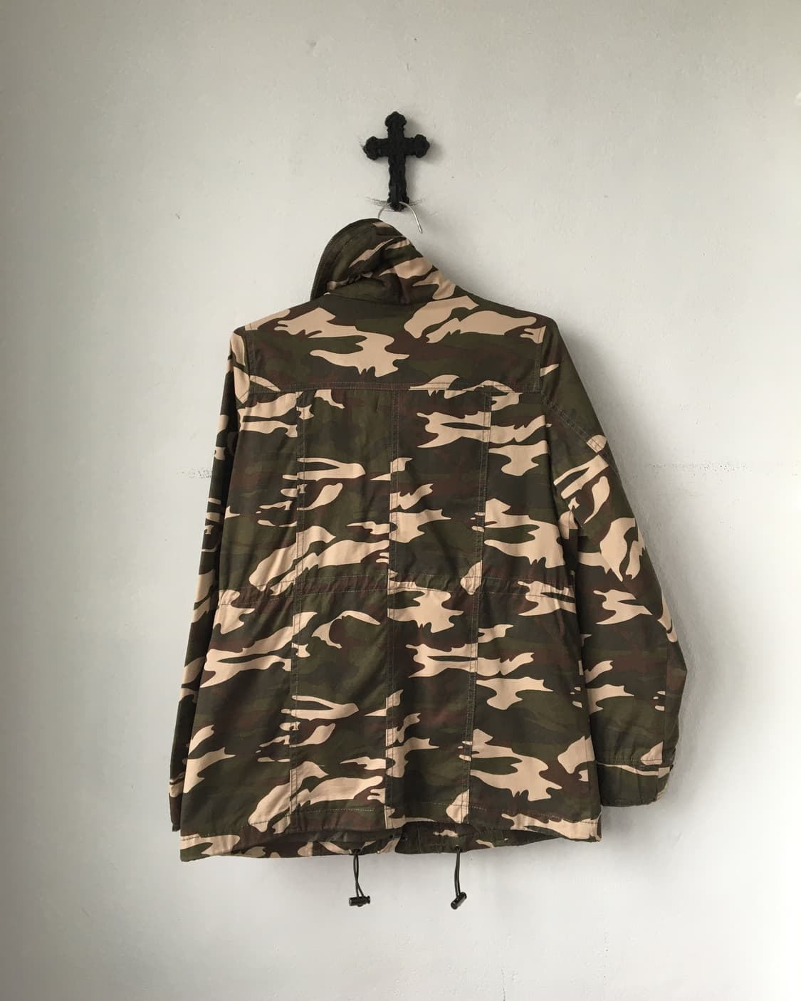 Camo pattern high neck jacket 상품이미지3