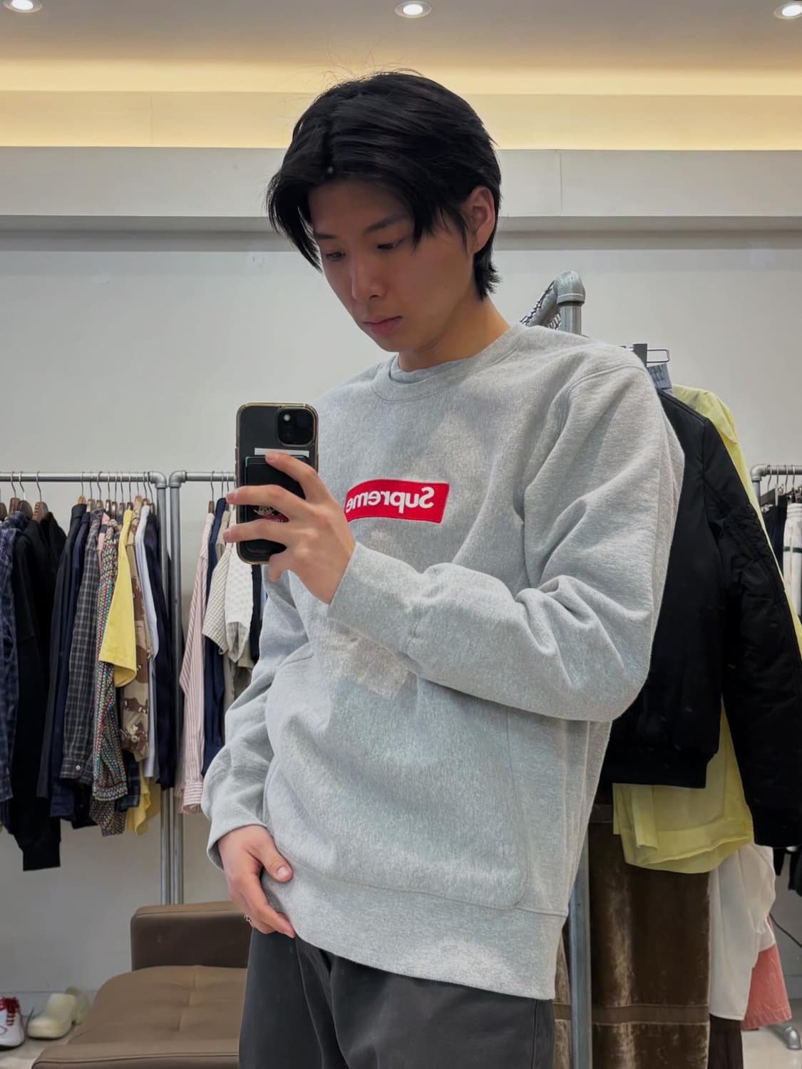 15aw 슈프림 박스 로고 맨투맨 상품이미지8