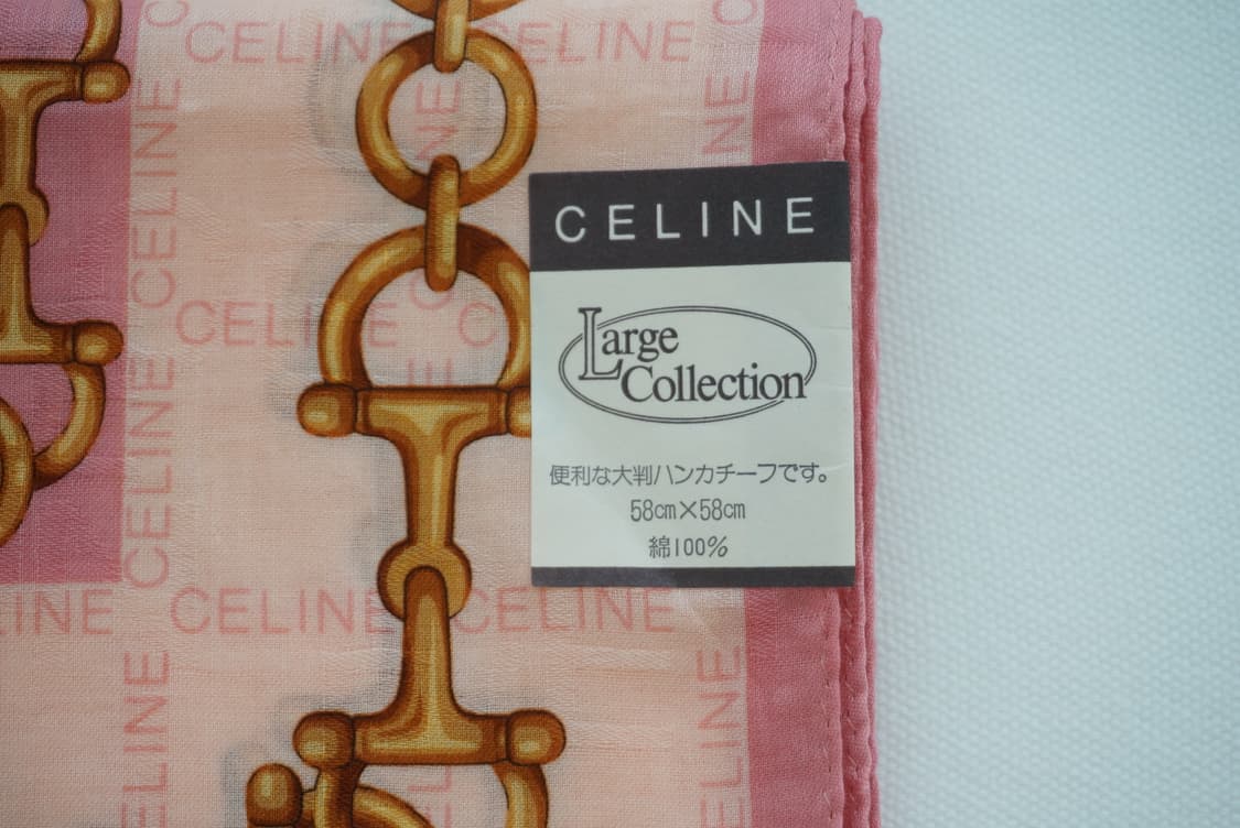 셀린느 로고패턴 라지사이즈 손수건-핑크 상품이미지2