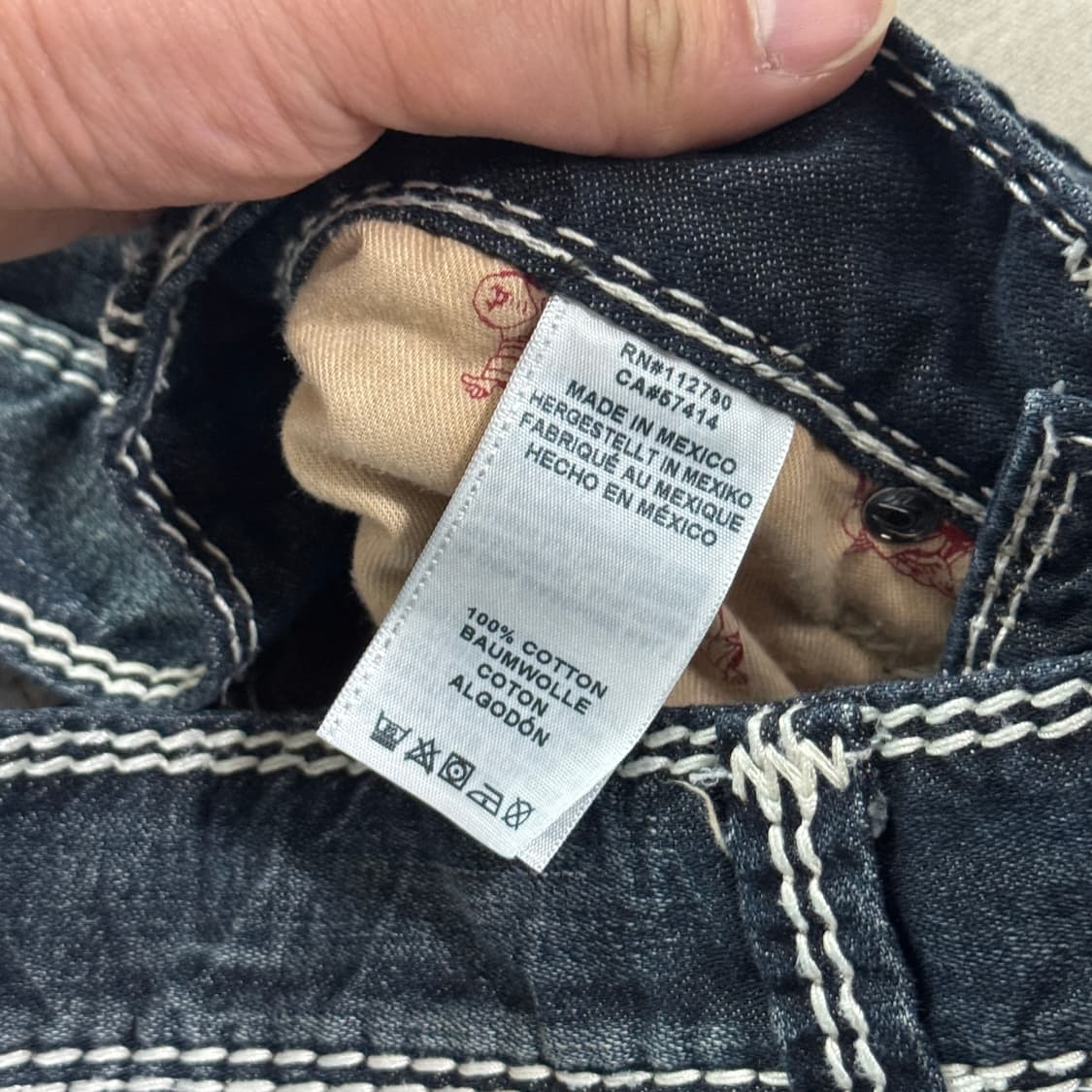 트루릴리전 스트레이트 스티치 데님팬츠 31 상품이미지7