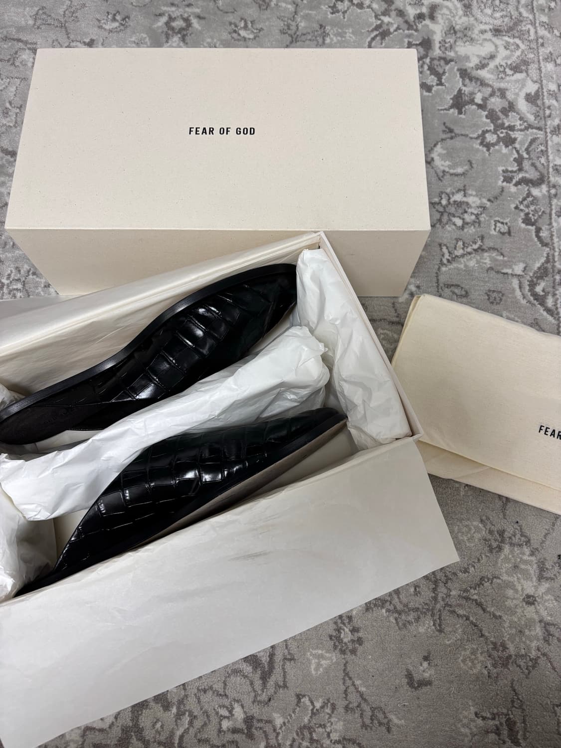 피어오브갓 크로코 레더 뮬 상품이미지1