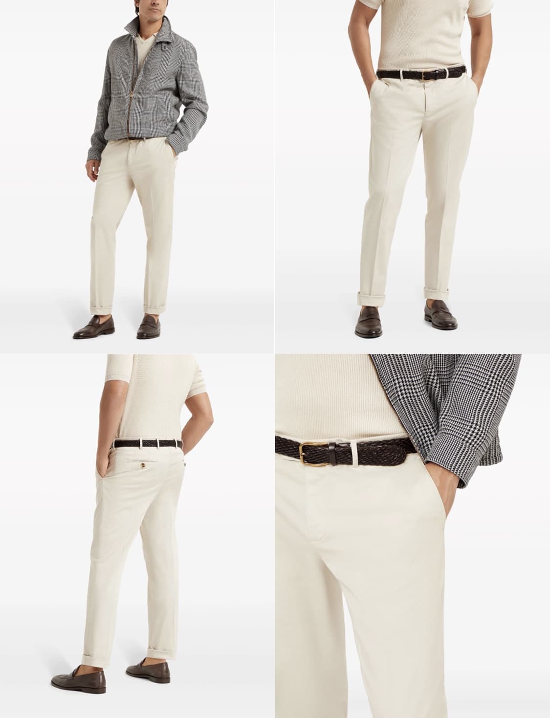 브루넬로 쿠치넬리 /크림 베이지 치노 팬츠 / 54 (새상품) 상품이미지5