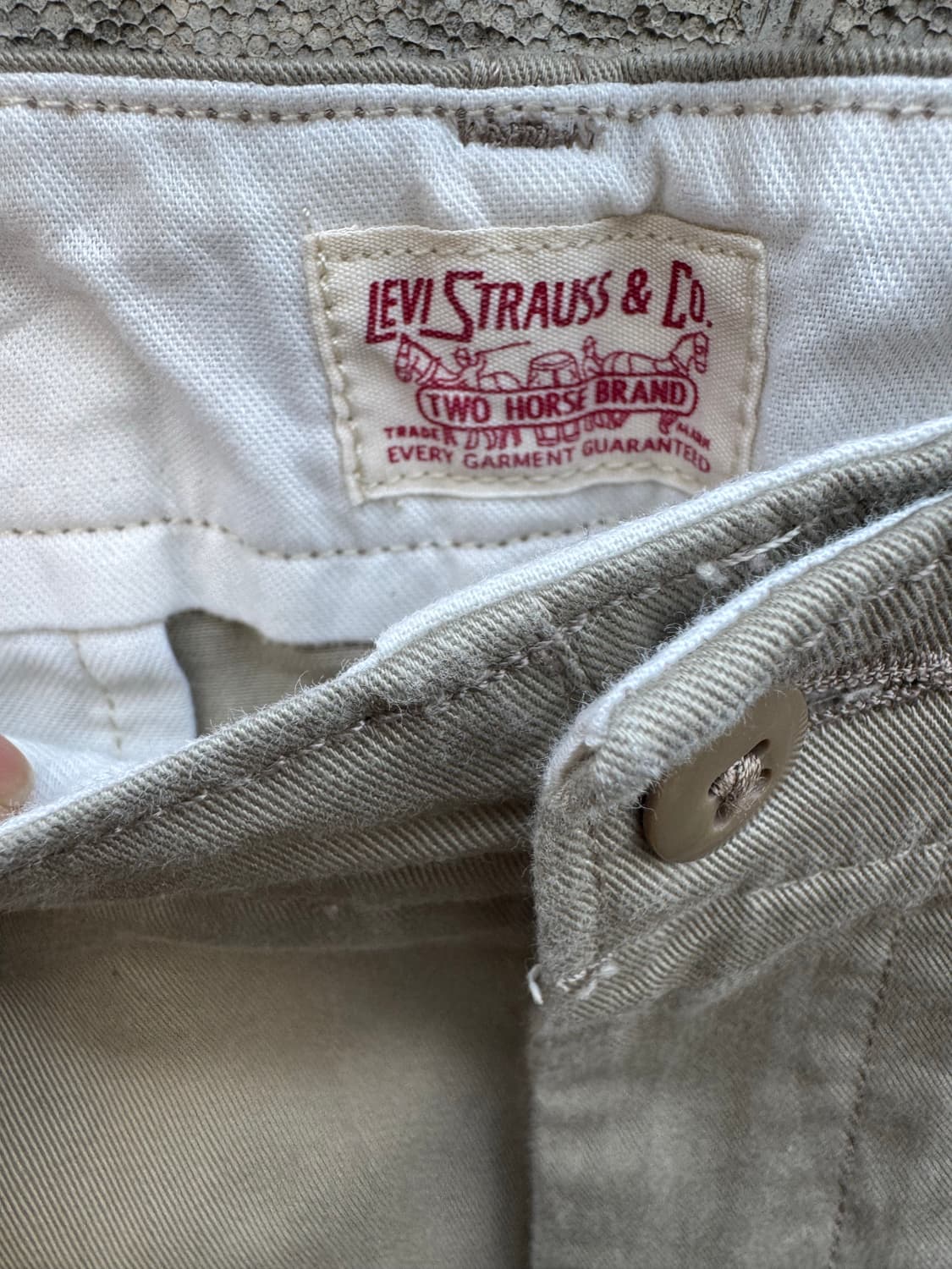 리바이스 빈티지 슬림핏 치노 팬츠 베이지 상품이미지5