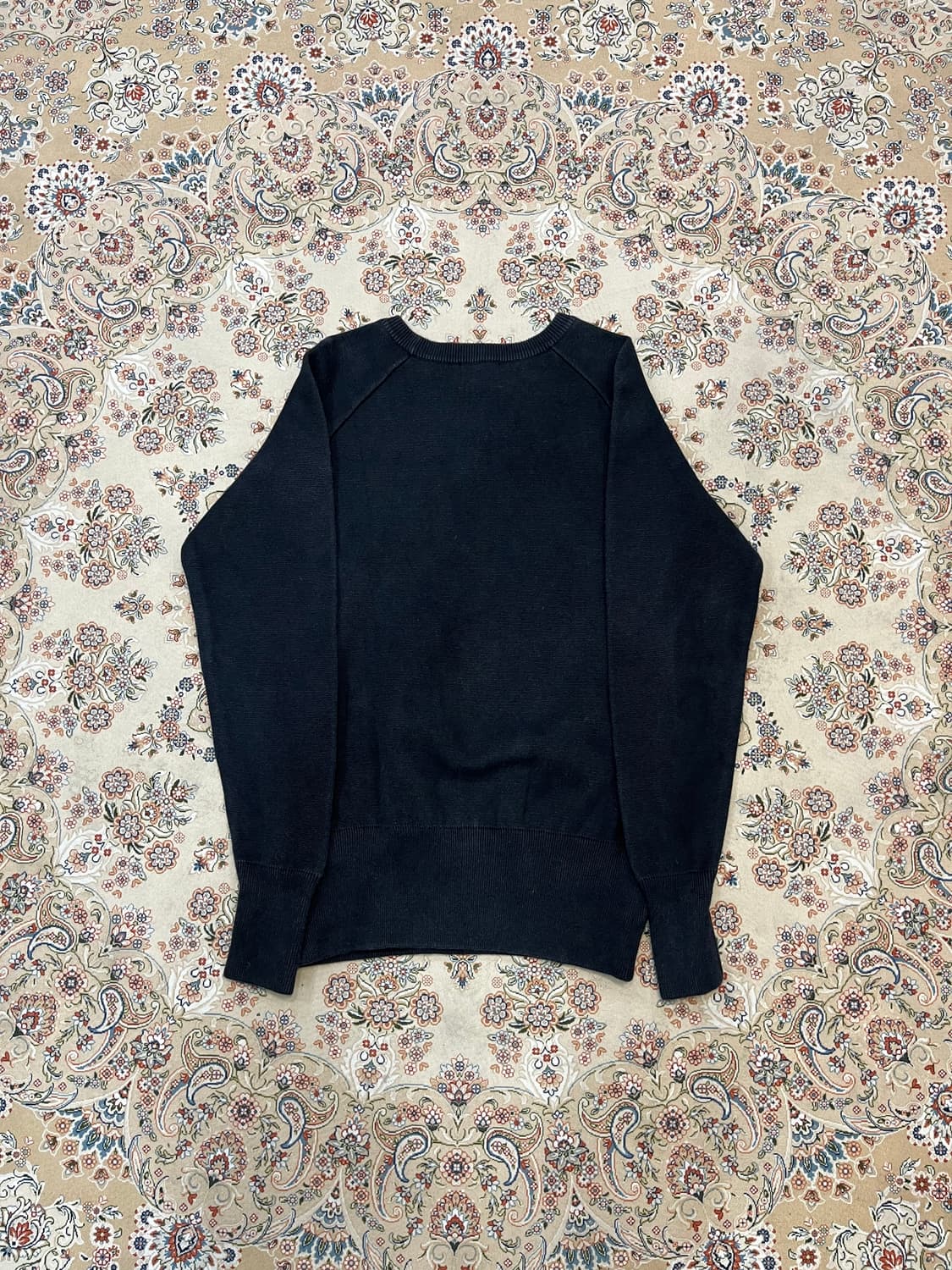 에비수 자수 빅로고 코튼 니트 상품이미지3