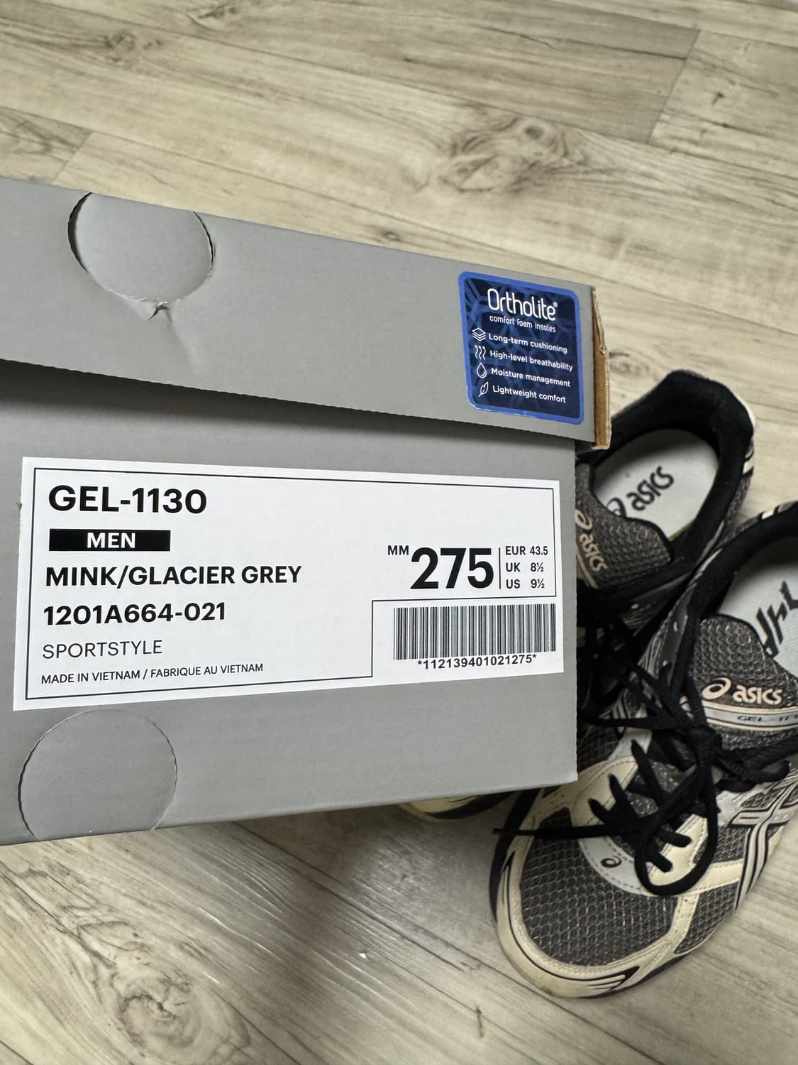 ( 275 ) 아식스 I4P 젤 1130 밍크 글레이셔 그레이 상품이미지2
