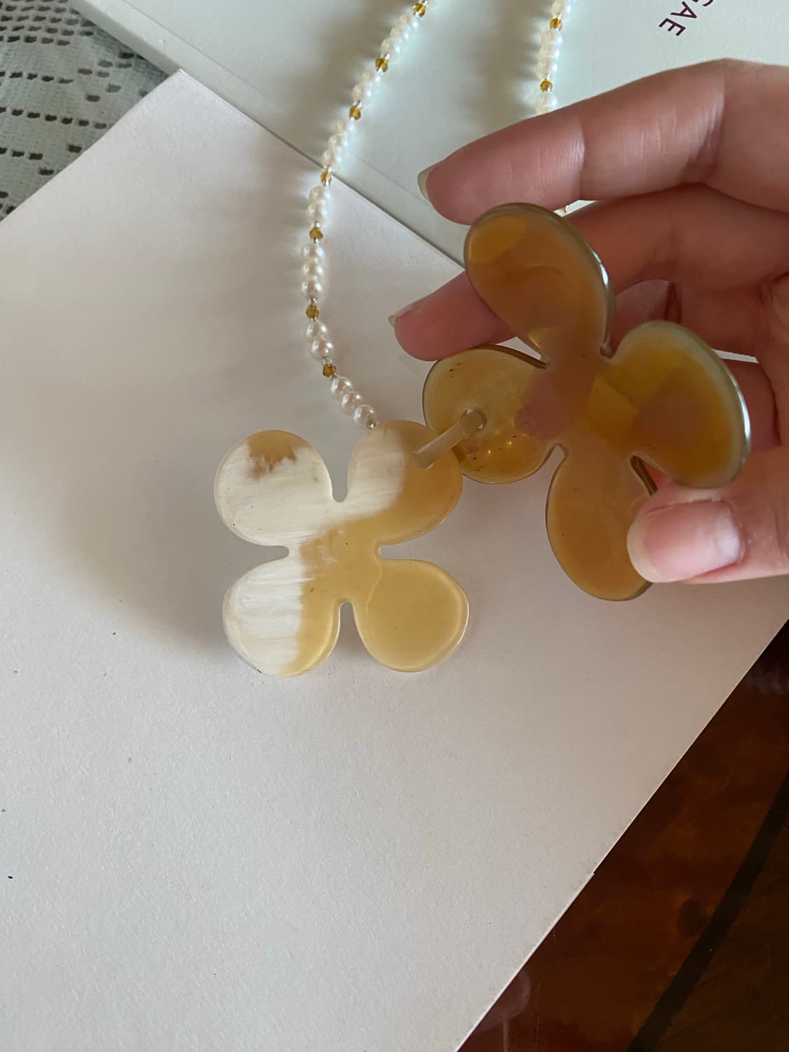 빈티지 플라워 팬던트 목걸이 상품이미지7