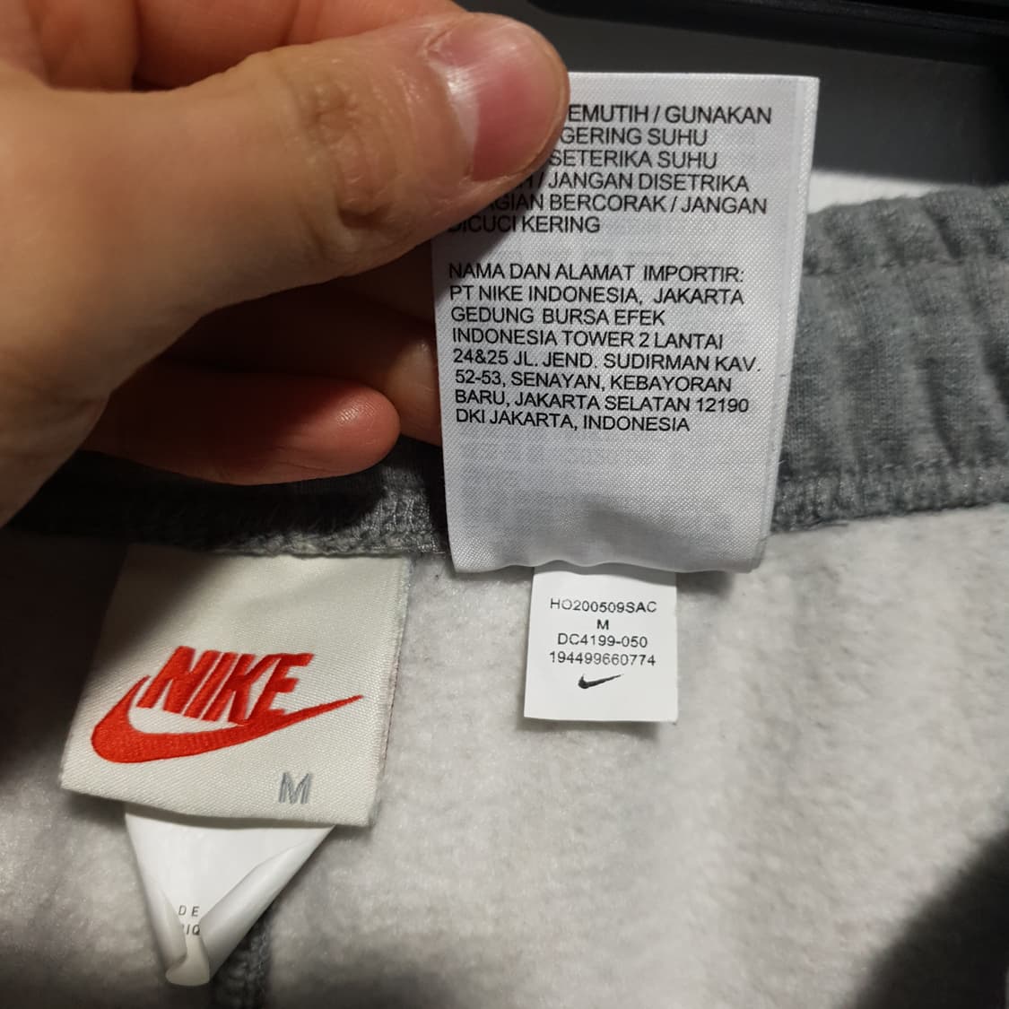 새제품급 나이키 X 스투시 NRG ZR 2.0 플리스 조거팬츠 그레이 M 상품이미지8