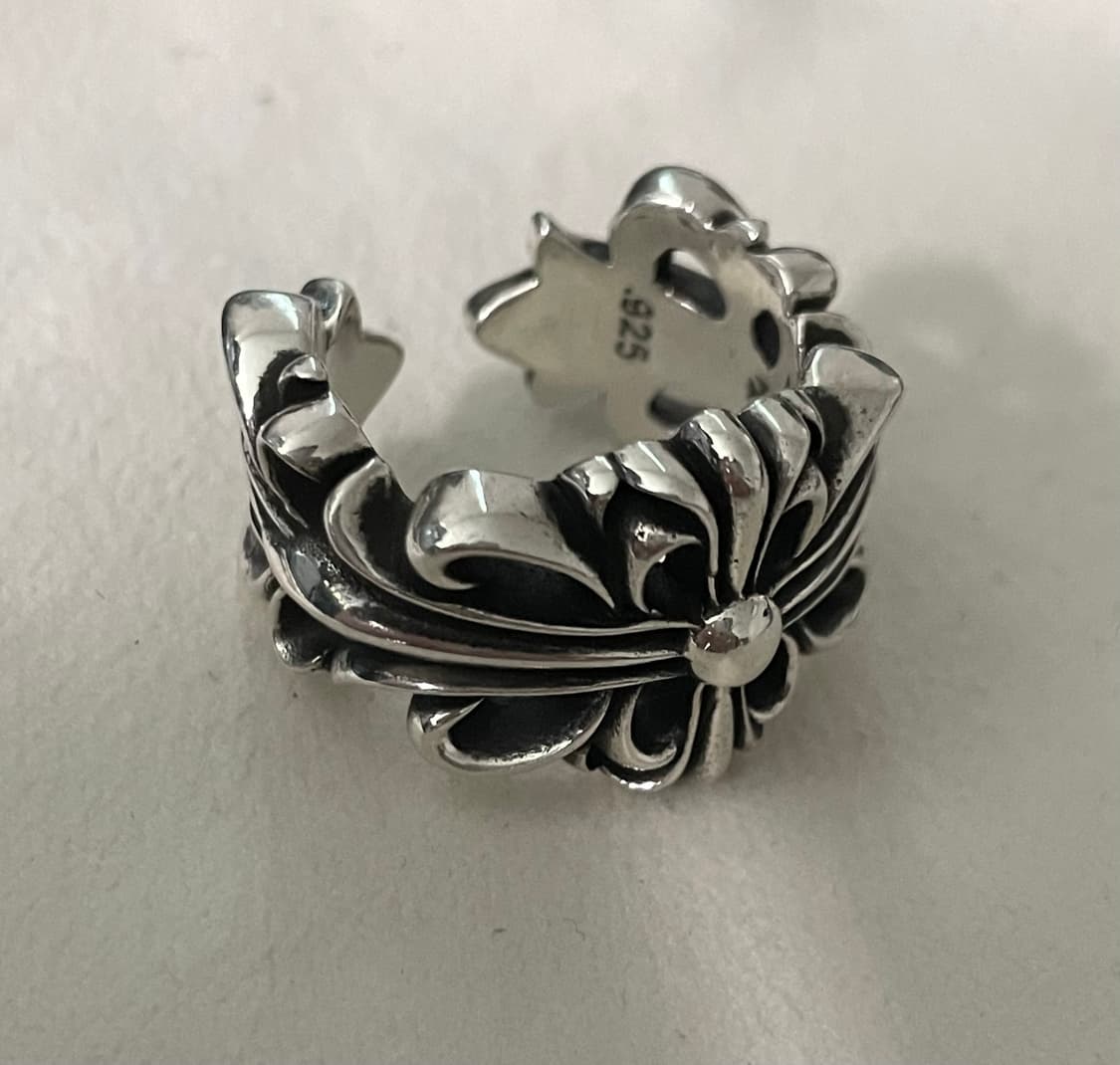 크롬하츠 더블 플로랄 링 US9 상품이미지1