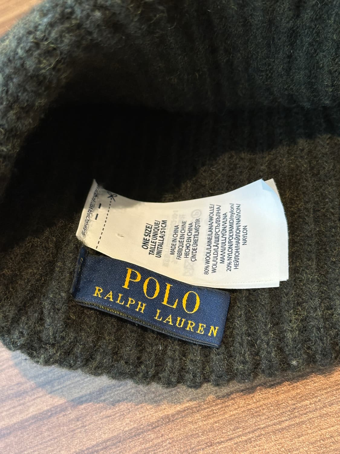 폴로 랄프로렌 서플러스 울 비니 올리브그린 상품이미지6