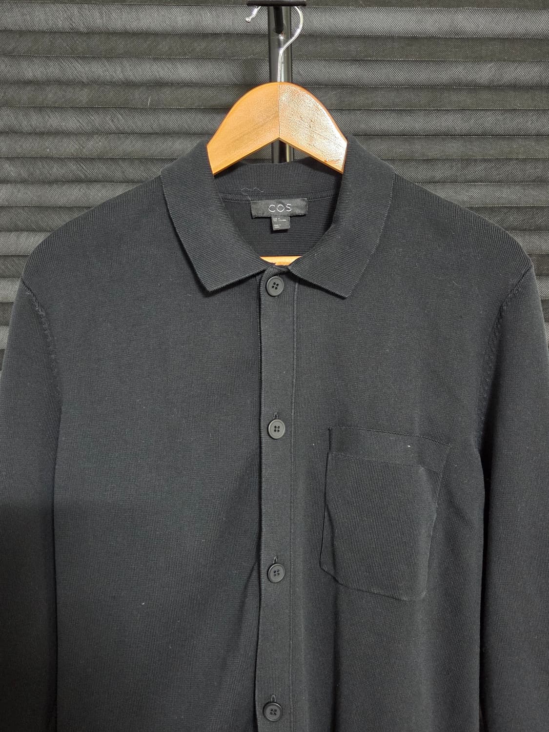 [코스] 코튼 버튼 카라 니트 셔츠 가디건 | 00213 상품이미지2