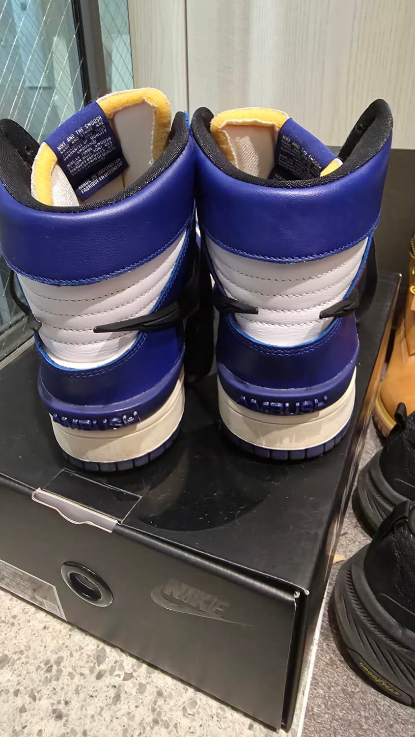 나이키 x 앰부쉬 덩크 하이 딥 로얄 블루 275 상품이미지4