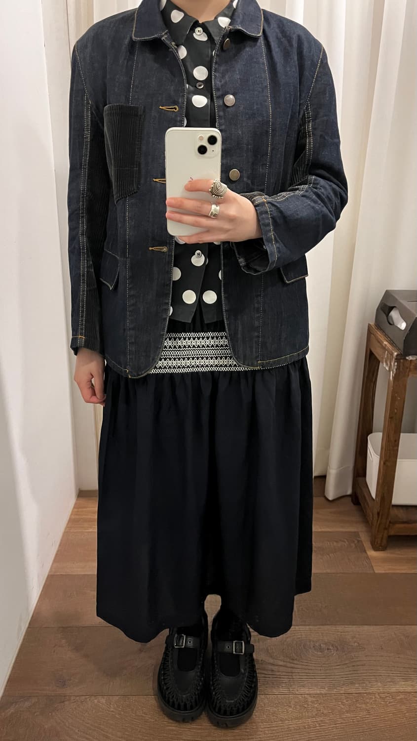 Corduroy Docking Denim Jacekt 상품이미지2