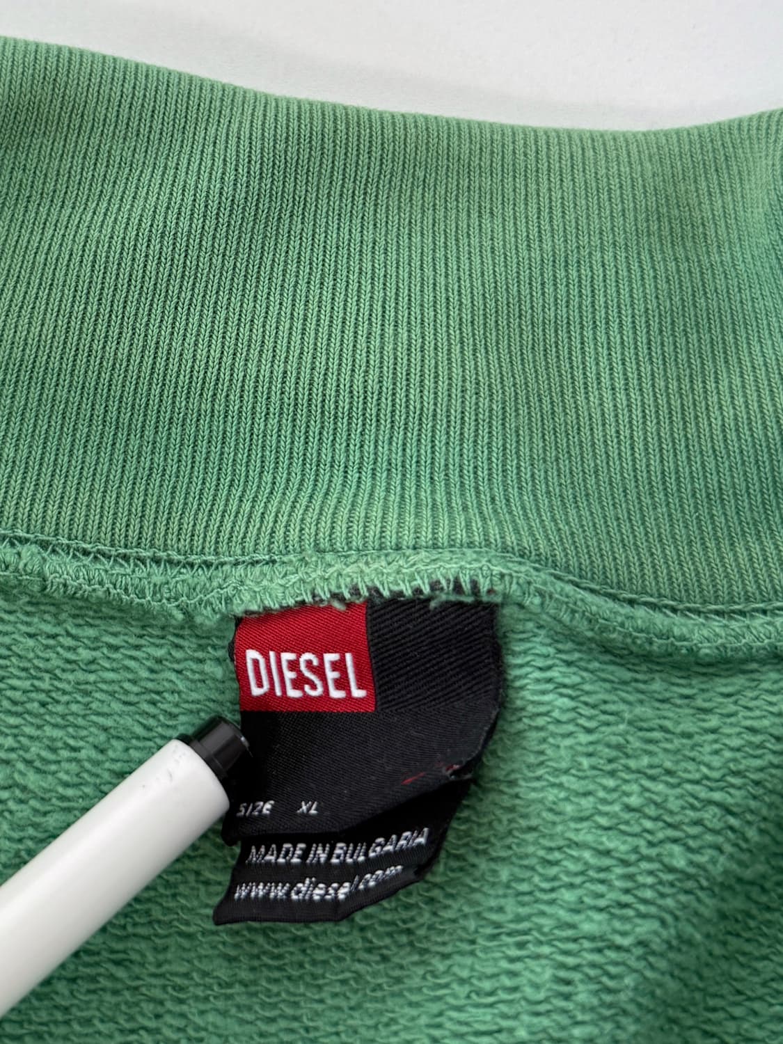 디젤 00‘s 루즈핏 빈티지 그린 스웻 집업 자켓 상품이미지6