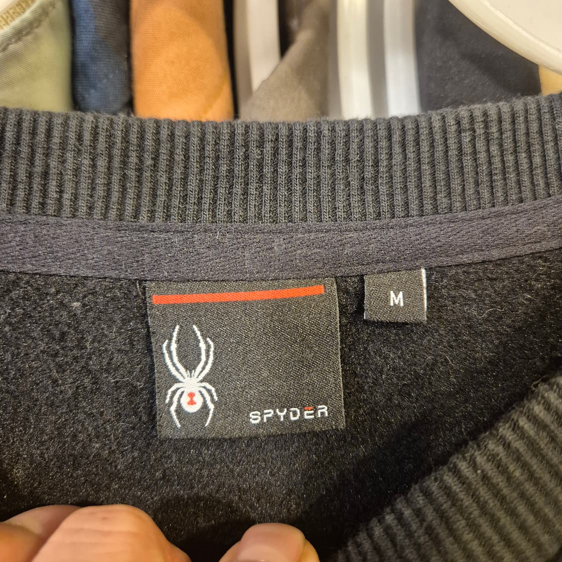 M 스파이더 블랙 맨투맨  상품이미지3