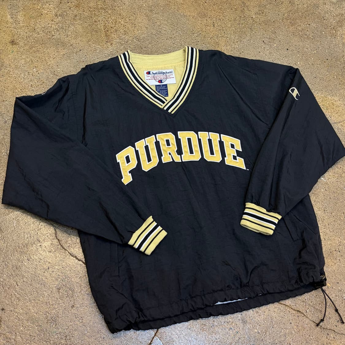 레어 90s 미국 빈티지 챔피언 퍼듀 풀오버 바람막이 상품이미지2