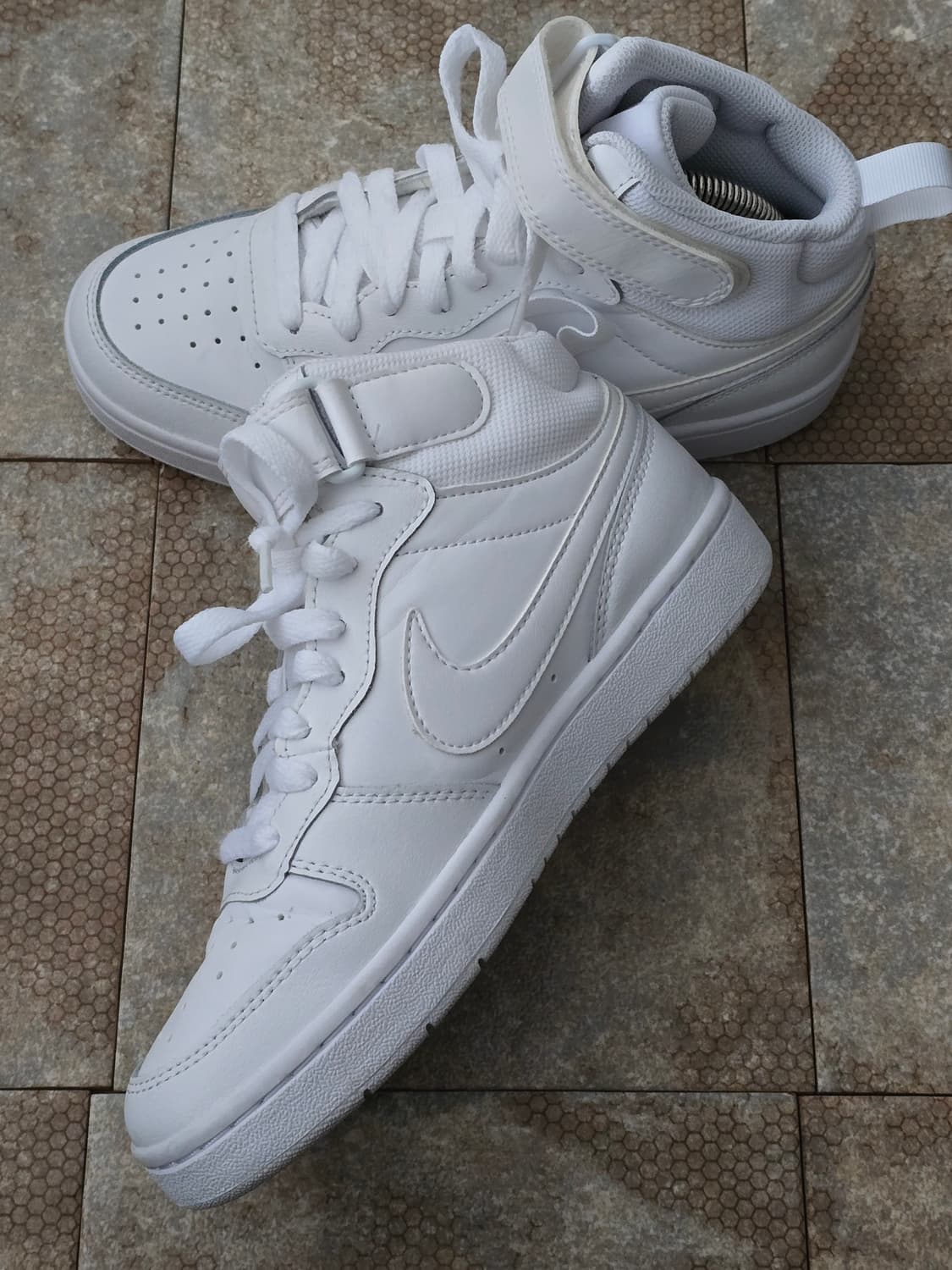 (235)나이키 코트 버로우 2 미드 화이트 상품이미지5