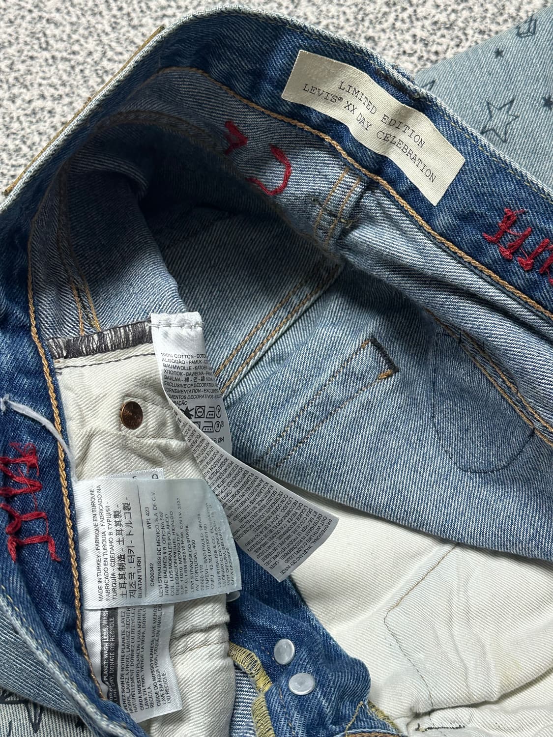 리바이스 501xx 셀레브레이션 리미티드 데님 상품이미지6