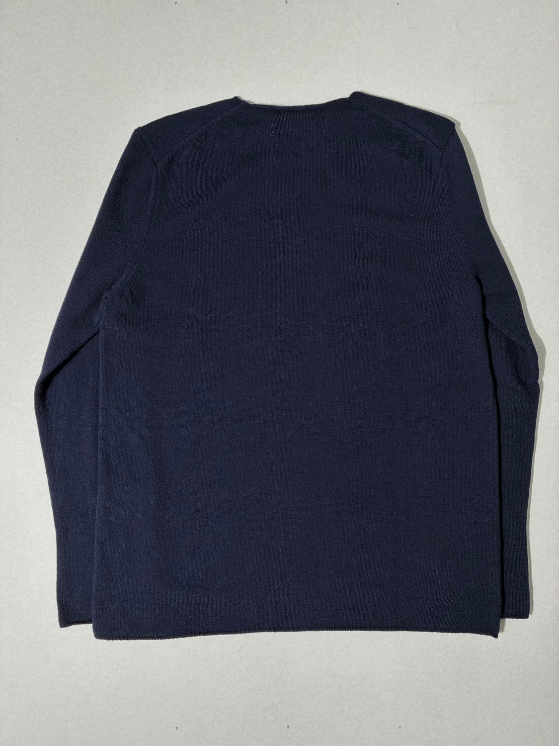 꼼데가르송 플레이 레드 와펜 울 니트 네이비 L사이즈 상품이미지2