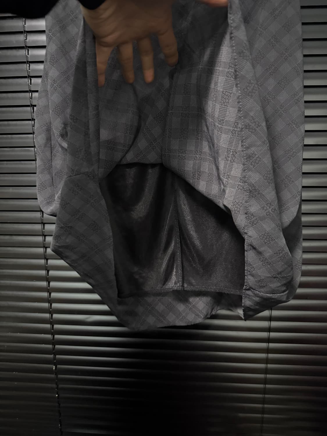 DIVIV 체크 꽃 플라워 블랙 차콜 쉬폰 메쉬 밴딩 플리츠 치마 스커 상품이미지7