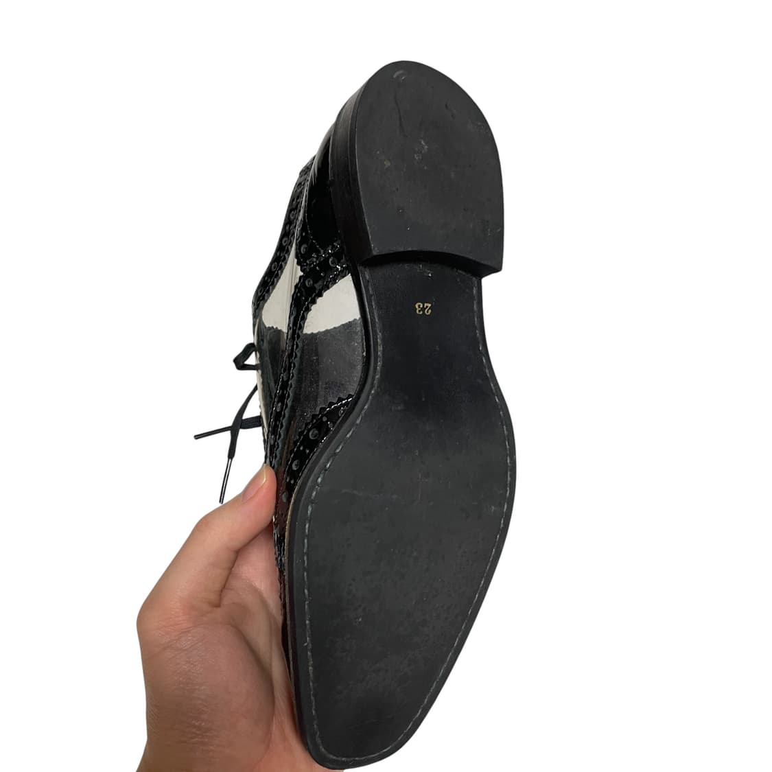 꼼데가르송 pvc 에나멜 윙팁 2007SS 상품이미지9