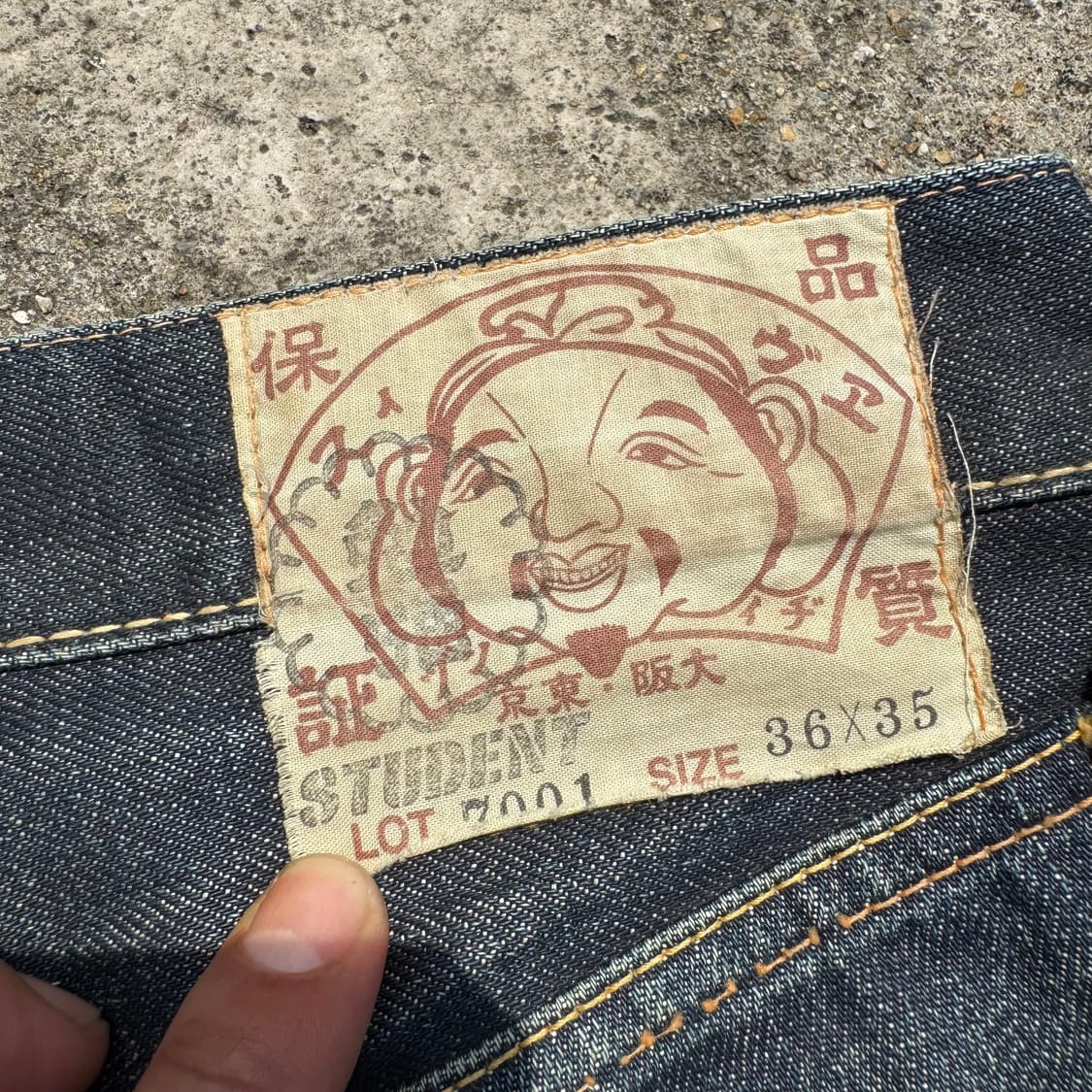 [35] Evisu 에비수 스투던트 7001 데님 팬츠 상품이미지8