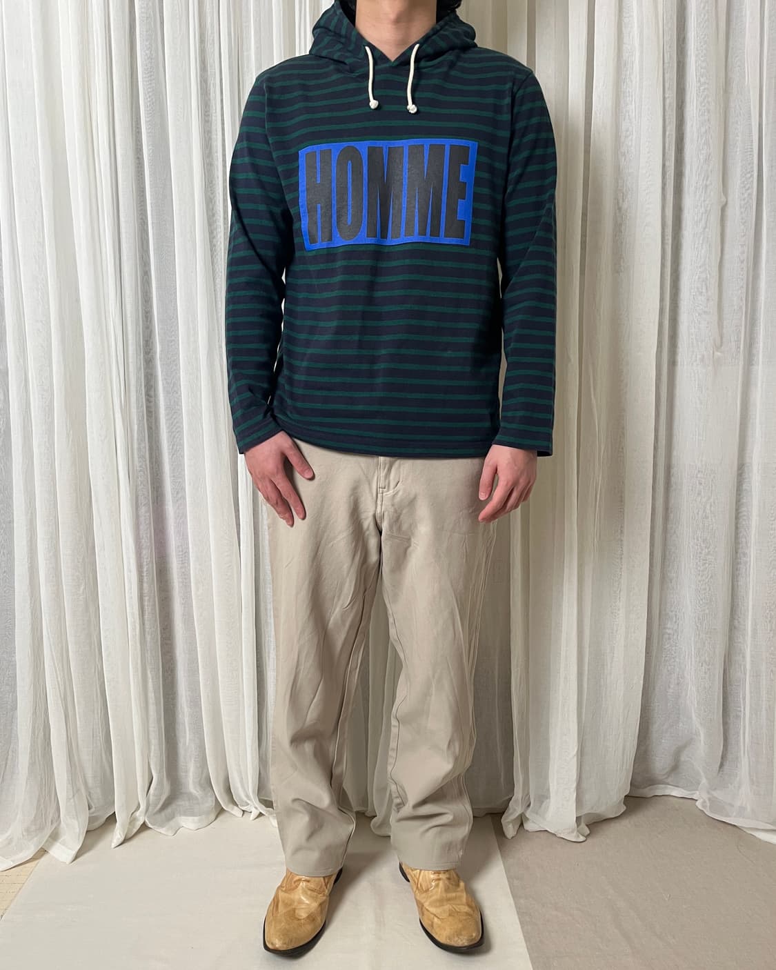 꼼데가르송 옴므 스트라이프 후드티 comme des garcons 상품이미지7