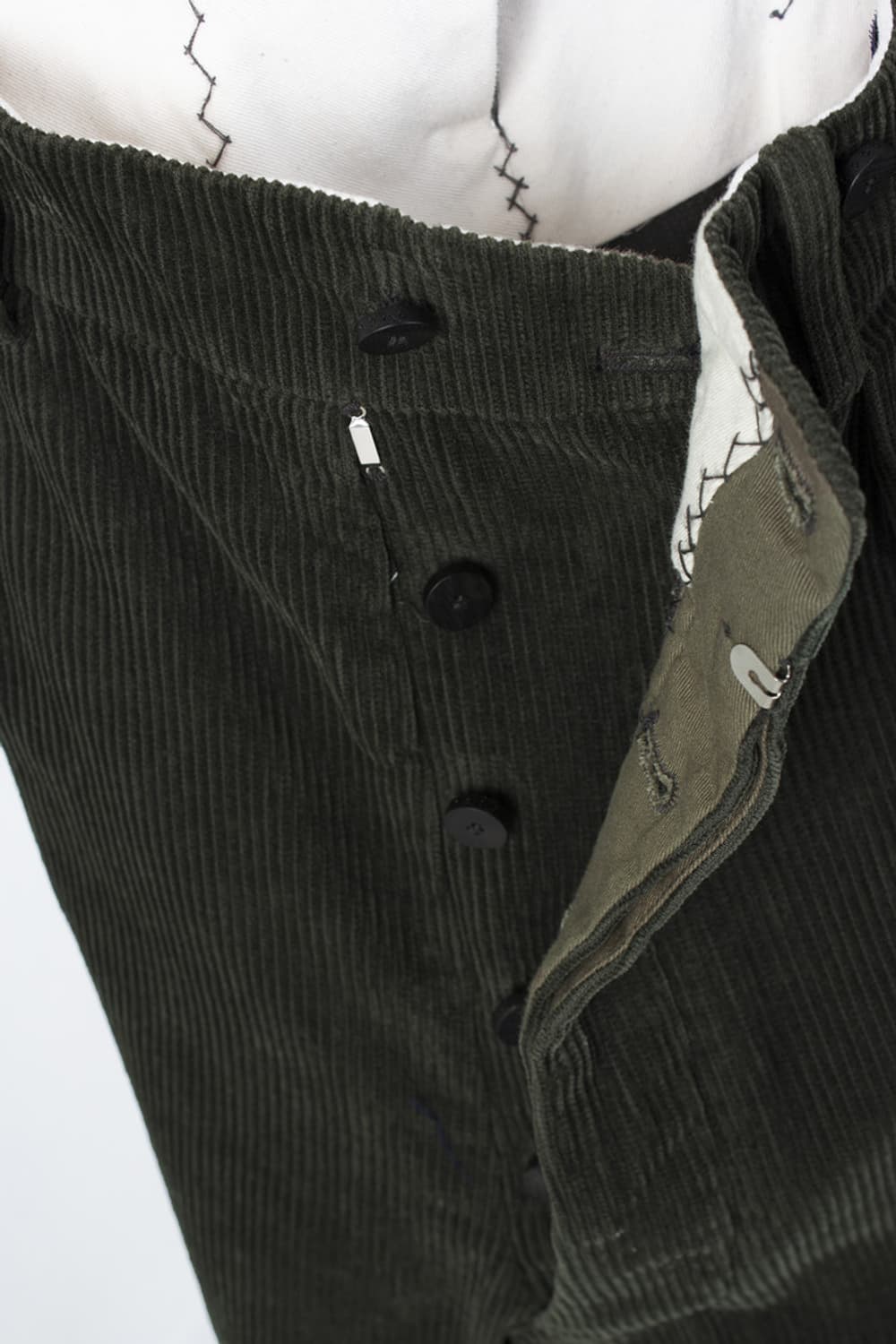 [M] 도큐먼트 코듀로이 50's 밀리터리 트라우저 카키 document 상품이미지3