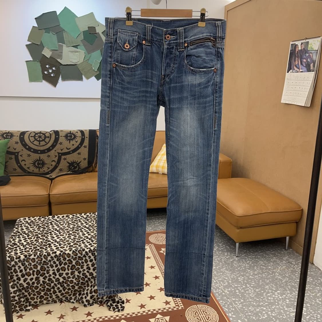 리바이스 522 슬림 스트레이트 빈티지 데님 청바지 30인치 C09030 상품이미지3