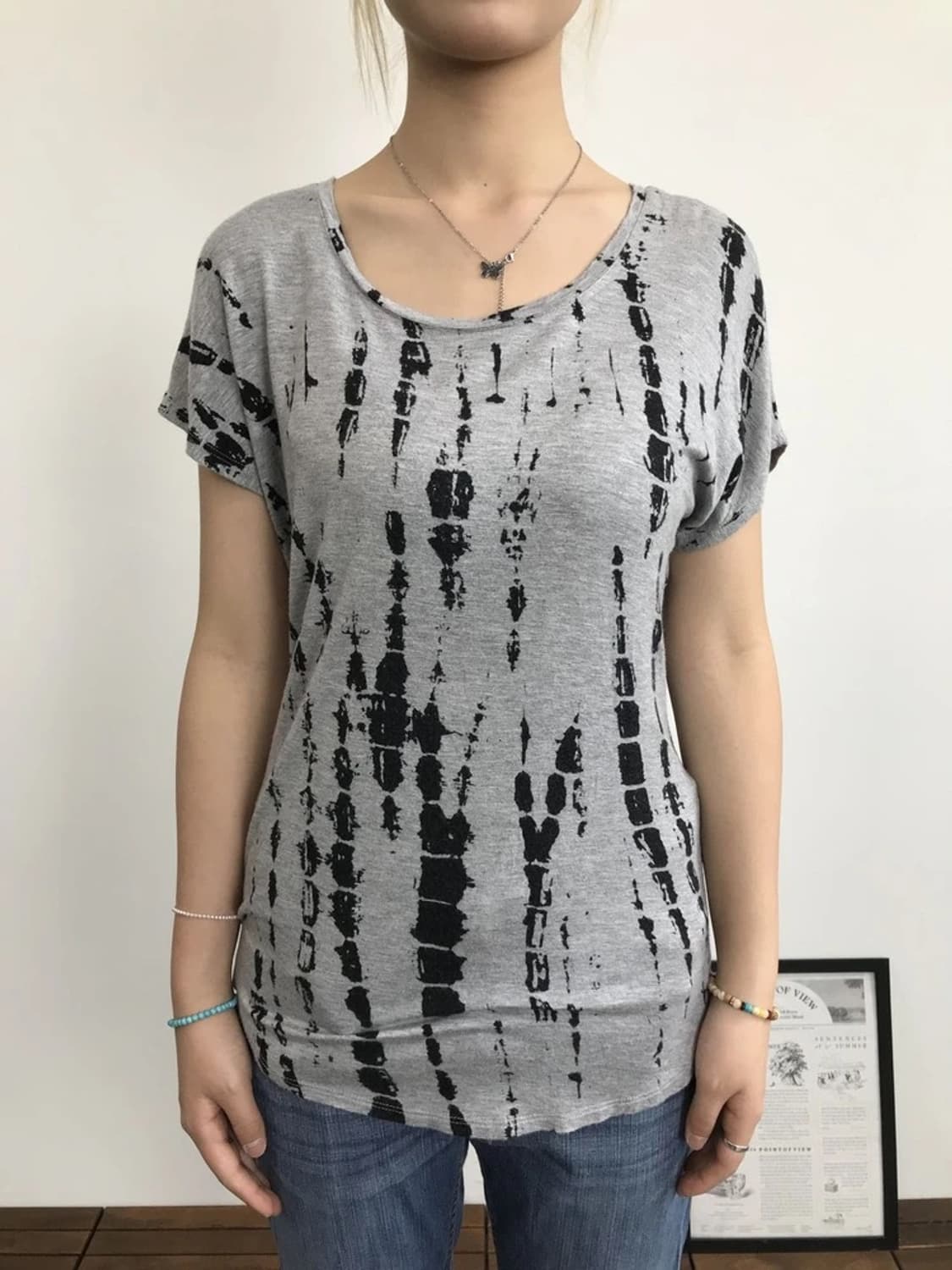 BLEU Tie Dye Rayon Blend Tee 상품이미지2