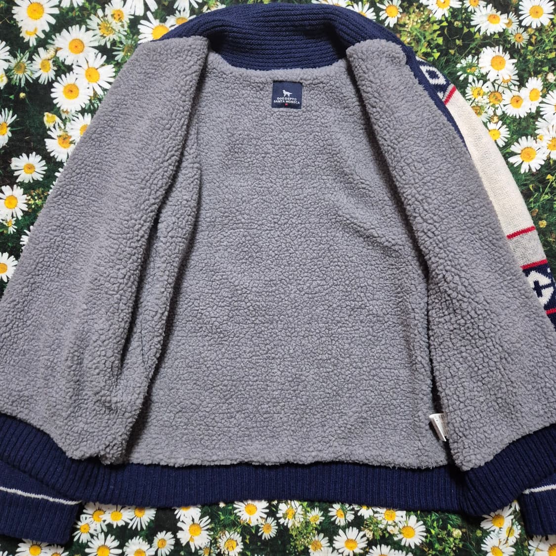 DOG DEPT 강아지 자수 니트 자켓 성인M 상품이미지4