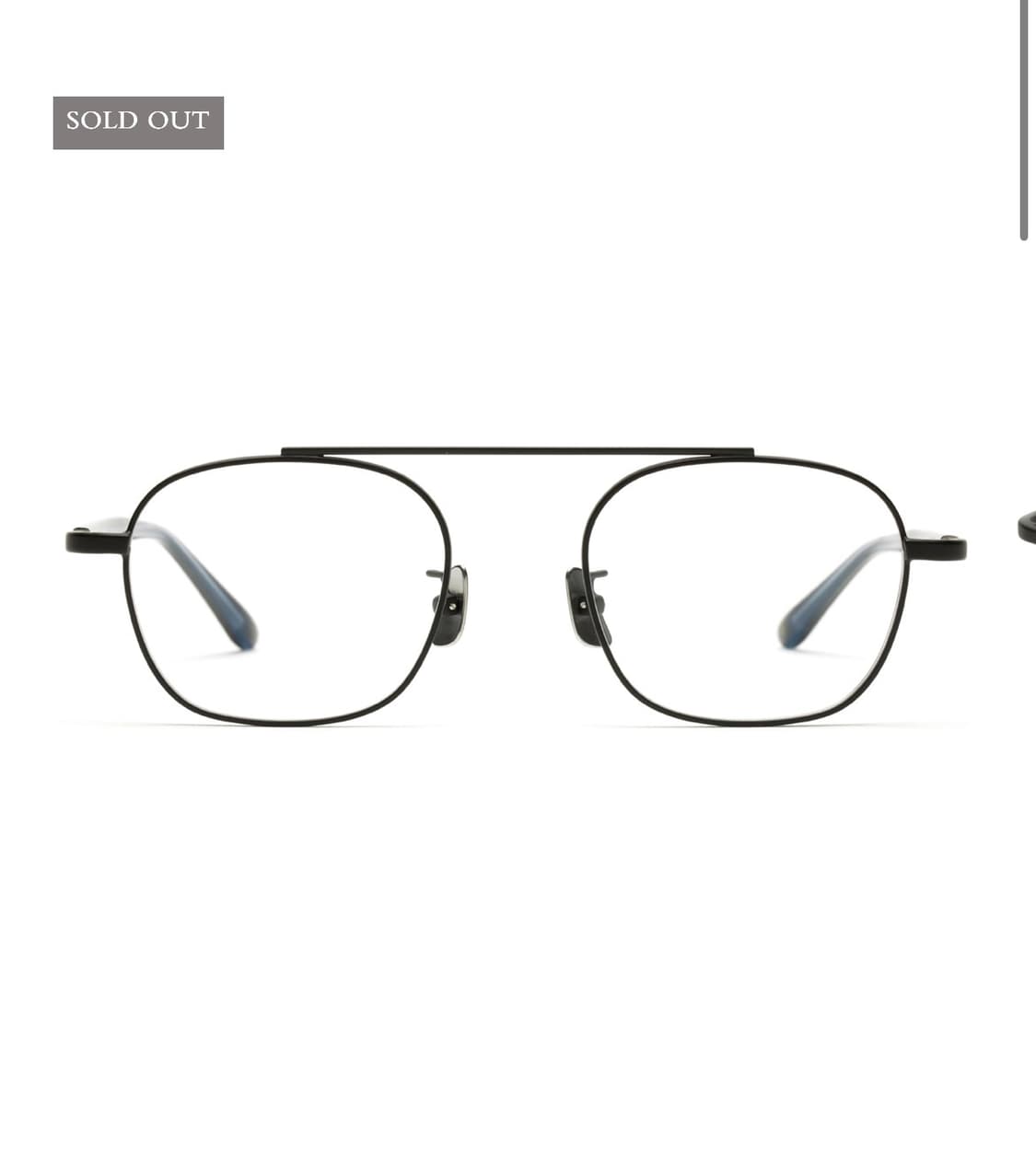 ACCRUE / 어쿠르 Caine_MB 블랙 티타늄 안경 상품이미지1