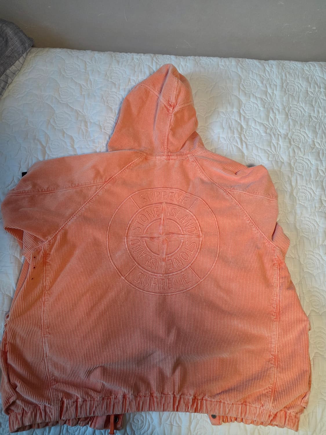 스톤아일랜드X슈프림 코듀로이 자켓 오렌지 L 상품이미지2