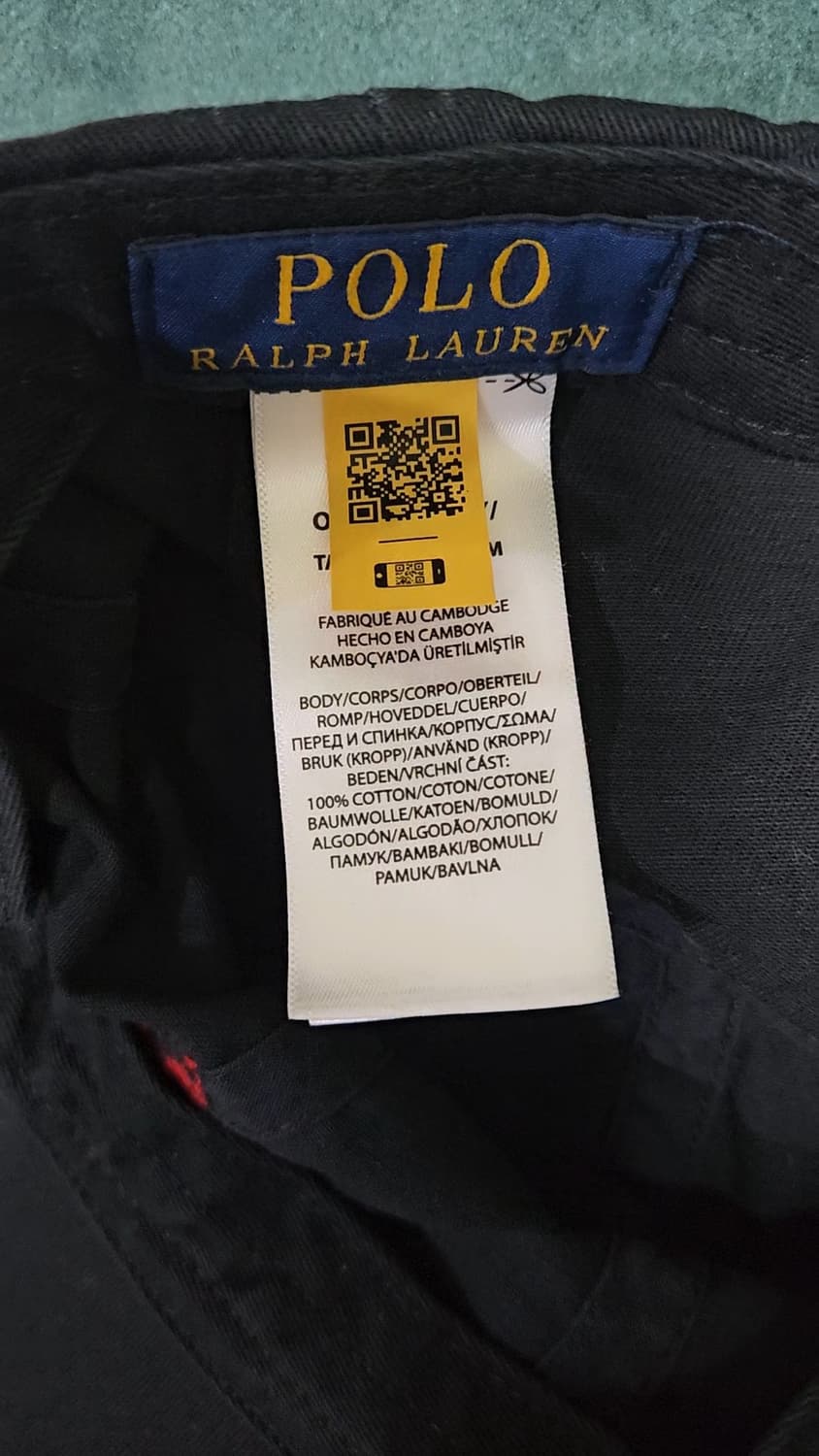 폴로 랄프로렌 코튼 치노 볼캡 블랙 상품이미지4