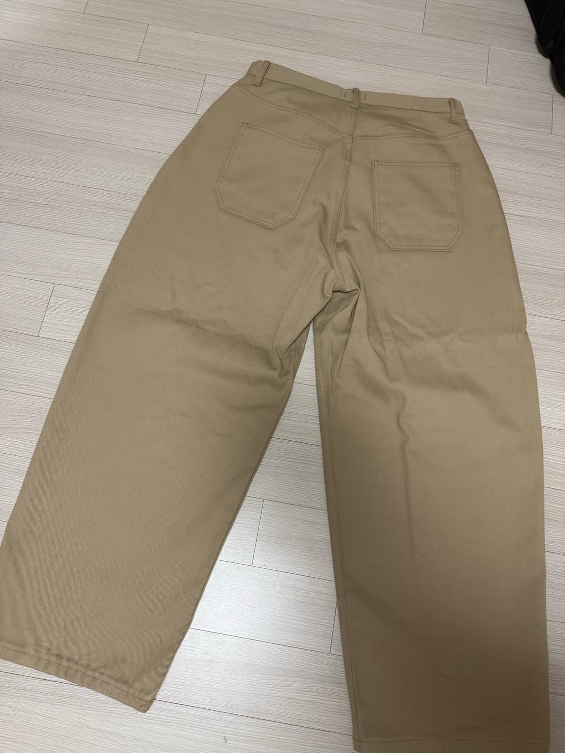 단스튜디오 베이지 코튼 팬츠 상품이미지3