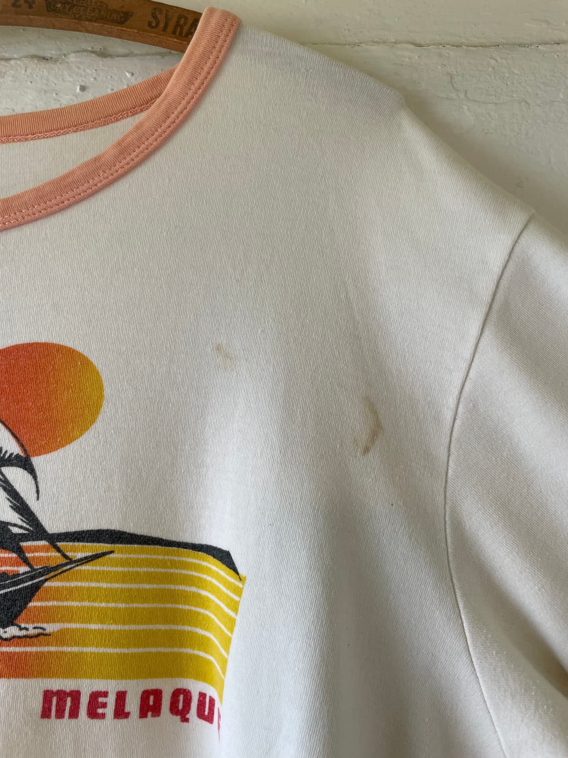 1980-90's Vintage MELAQUE Ringer T-shirt 상품이미지4