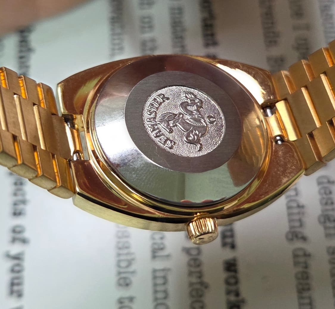 레어] 빈티지 오메가 씨마스터 고구마 올금장 샴골판 여성용 뻐뻐시 브슬  상품이미지7