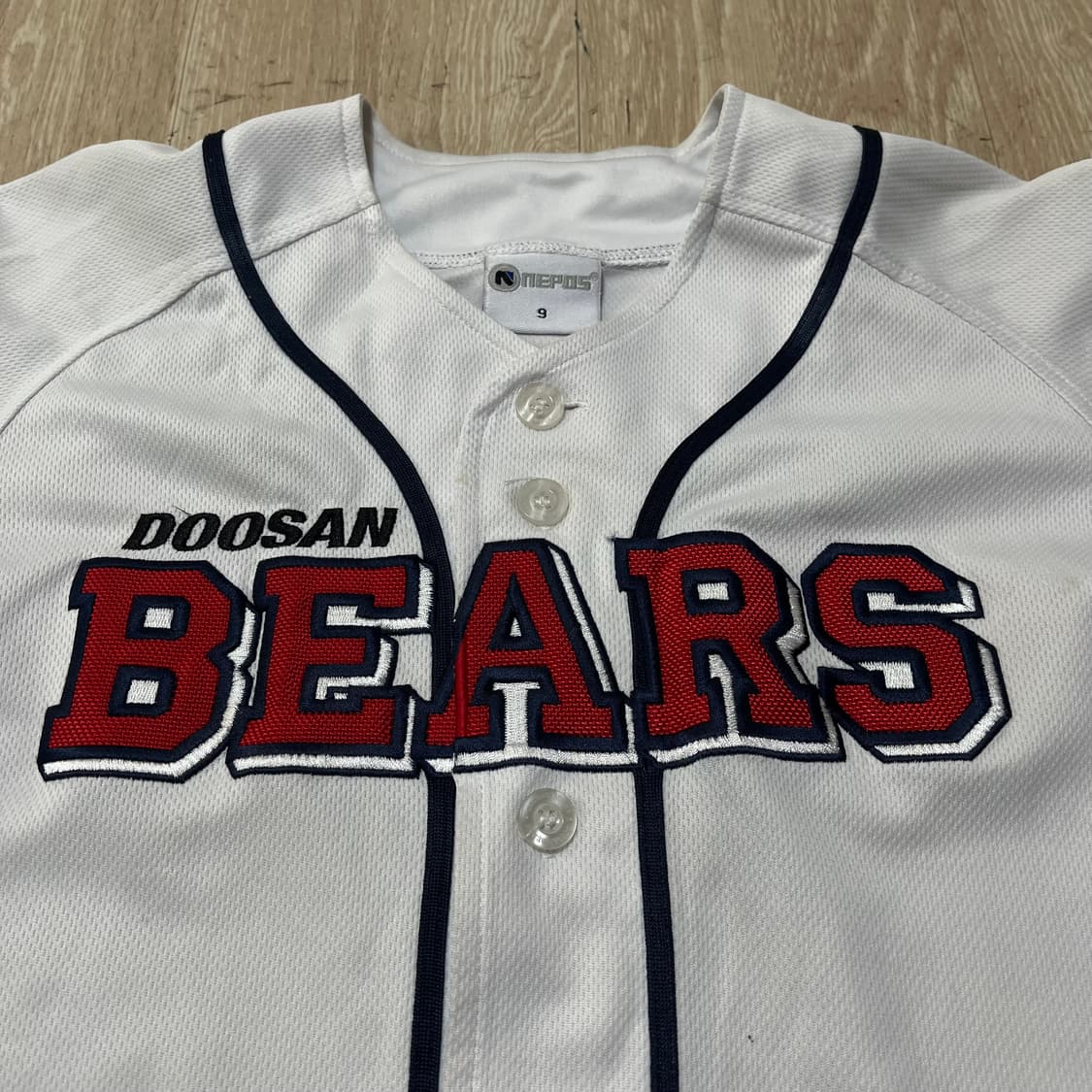 네포스 두산베어스 홈 야구 유니폼 져지 키즈 9세 상품이미지4