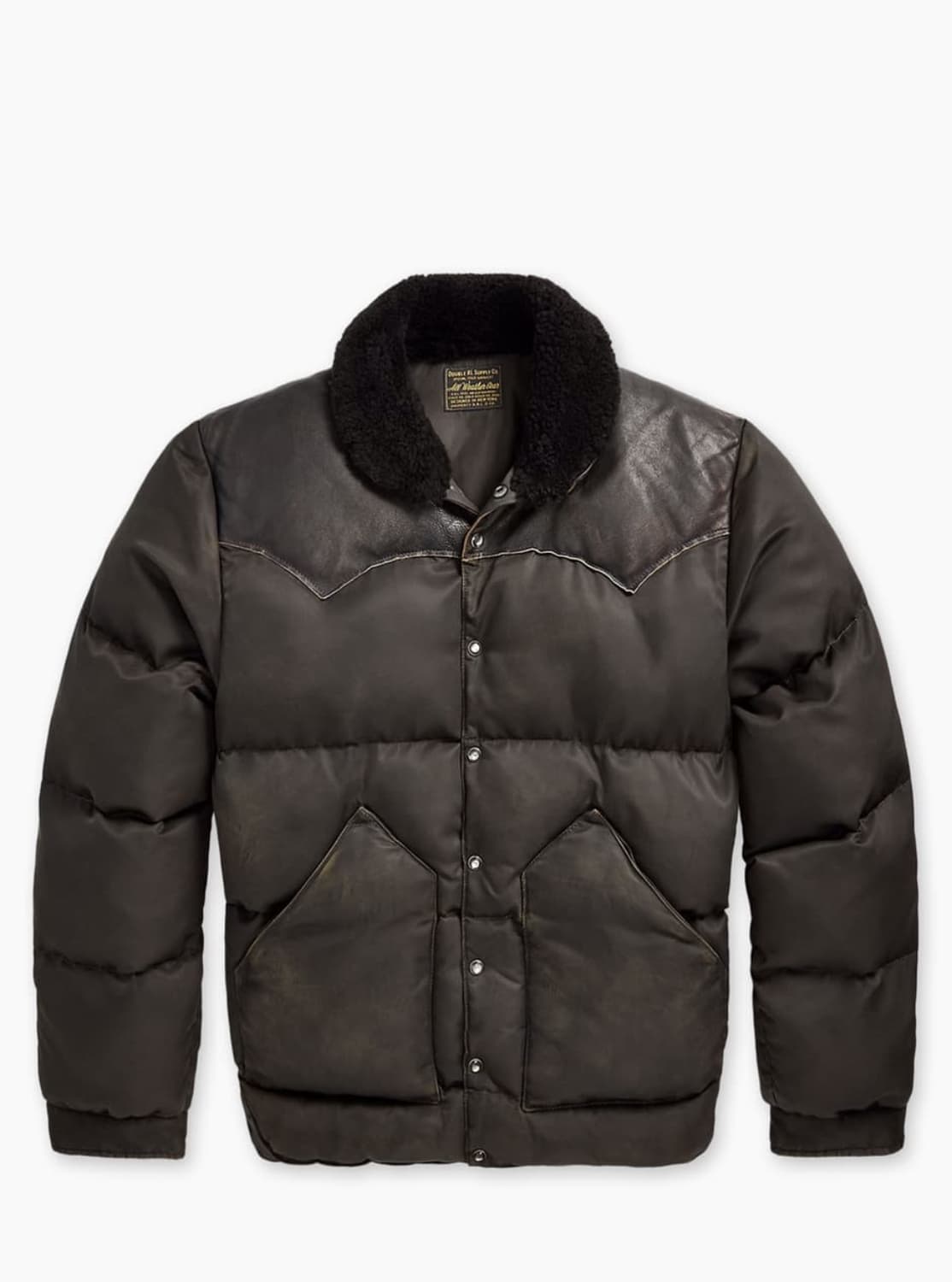 RRL 더블알엘 시얼링 카라 레더 요크 패딩 상품이미지1