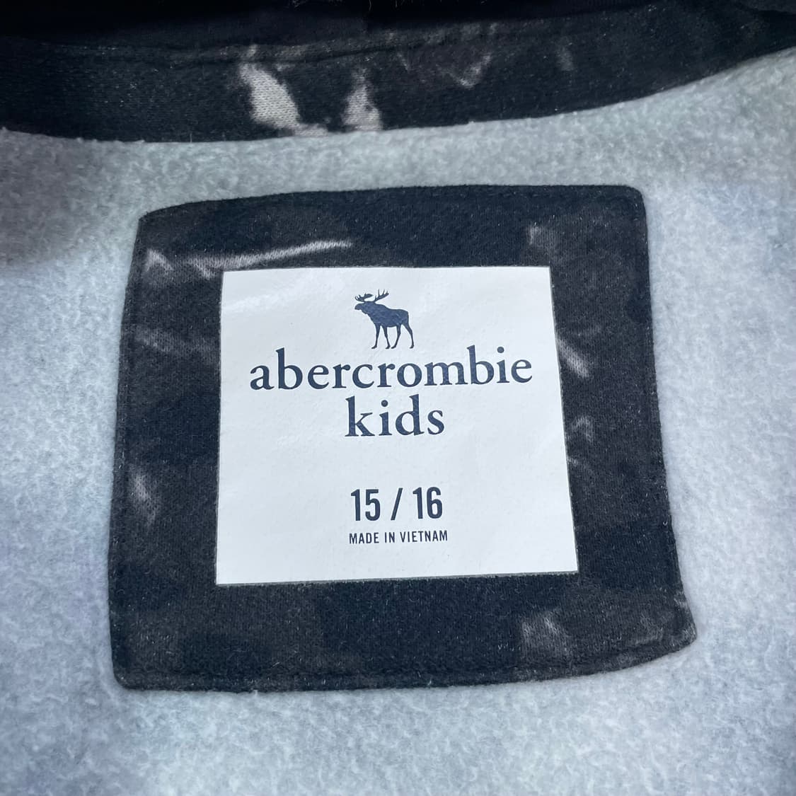 아베크롬비 타이다이 후드집업 블랙 상품이미지3